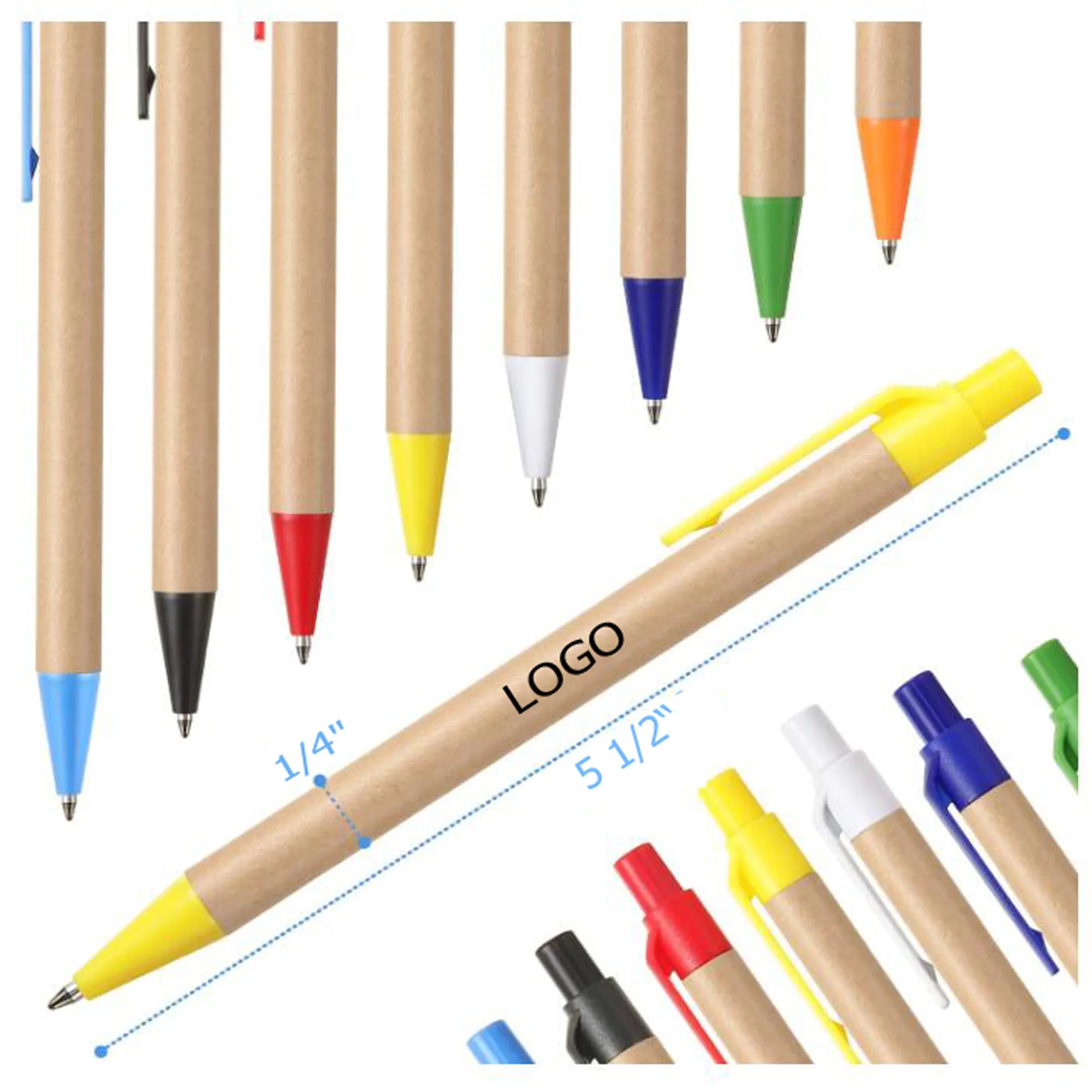 Eco-Friendly Paper Retractable Ballpoint Pens 2