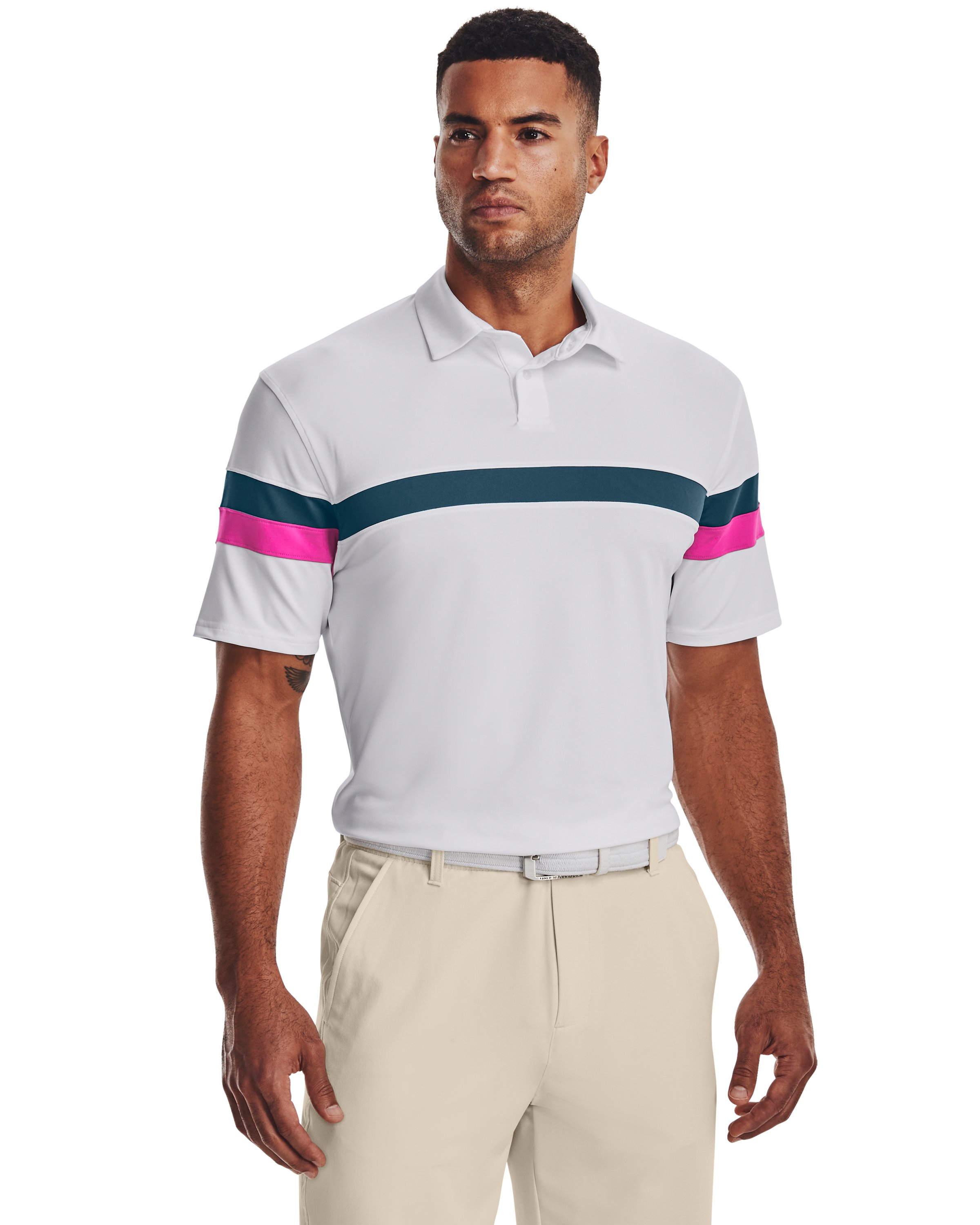 Men's UA Tee To Green Blocked Crestable Polo  2