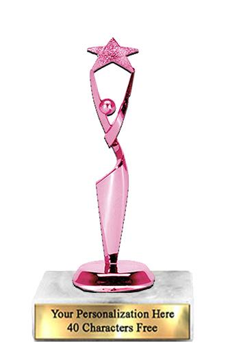 Trophy: 7", 2x3 white marble base, Reach For The S 2