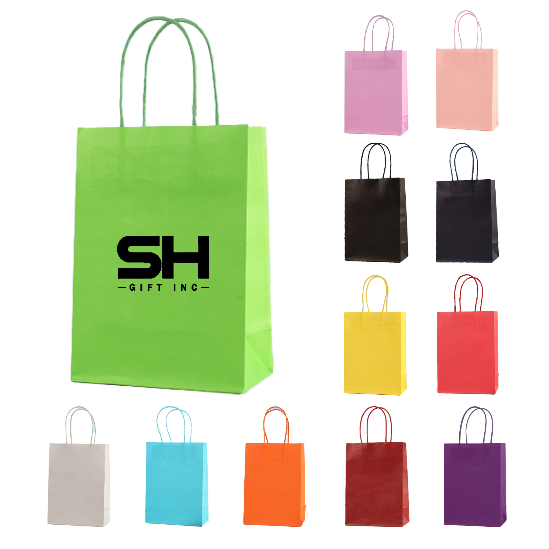 Colored Kraft Paper Bag 1