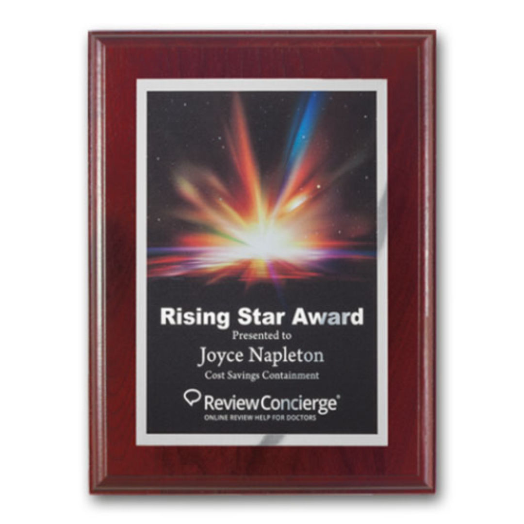 SpectraPrint™ Plaque - Mahogany Silver 1