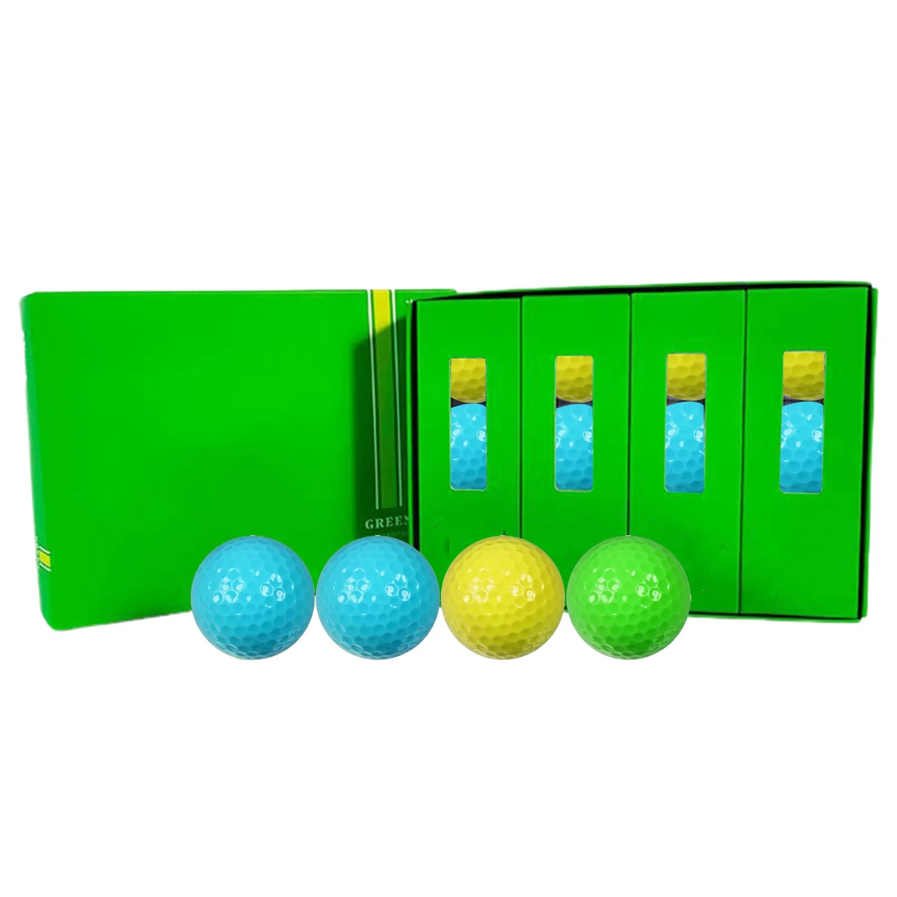 Exquisite Green Cardboard Box Packaged Golf Balls 2