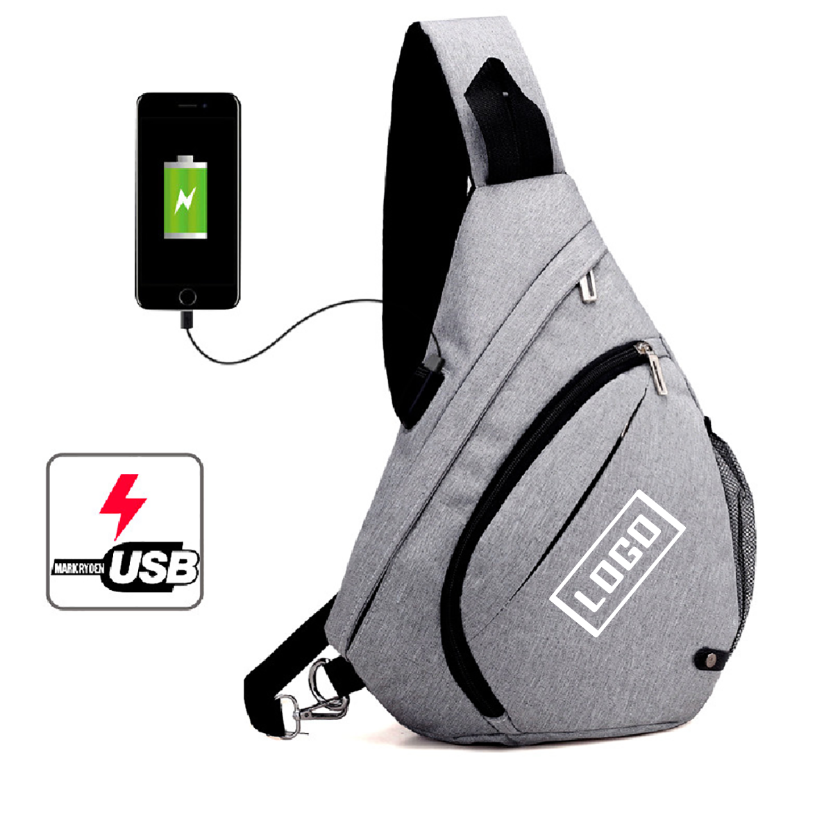 Crossbody Sling Bag With USB Charging Port 2