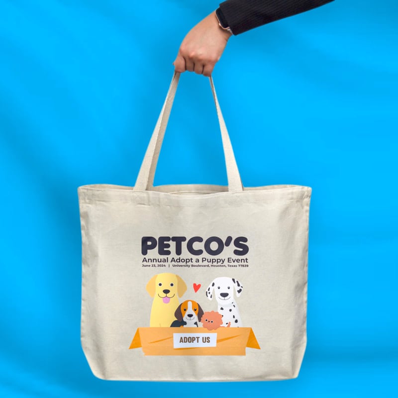 Custom Large Grocery Cotton Tote Bags, custom tote bag with logo imprint 14