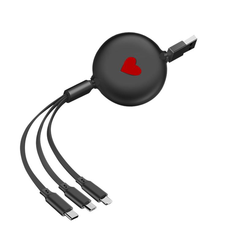 High Quality 3.5A Fast Charger USB Cable with 3 in 1 8