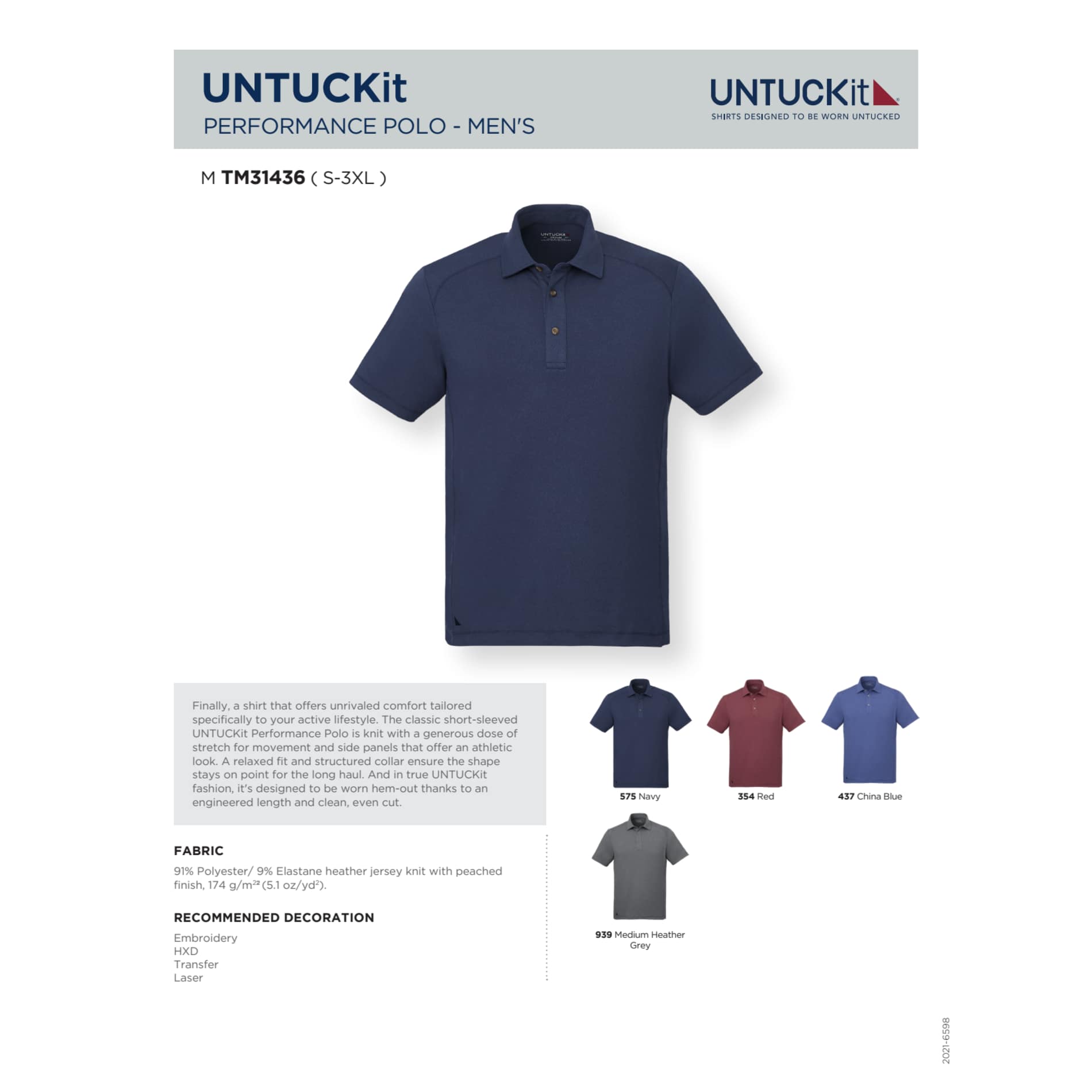 UNTUCKit Performance Polo - Men's 105