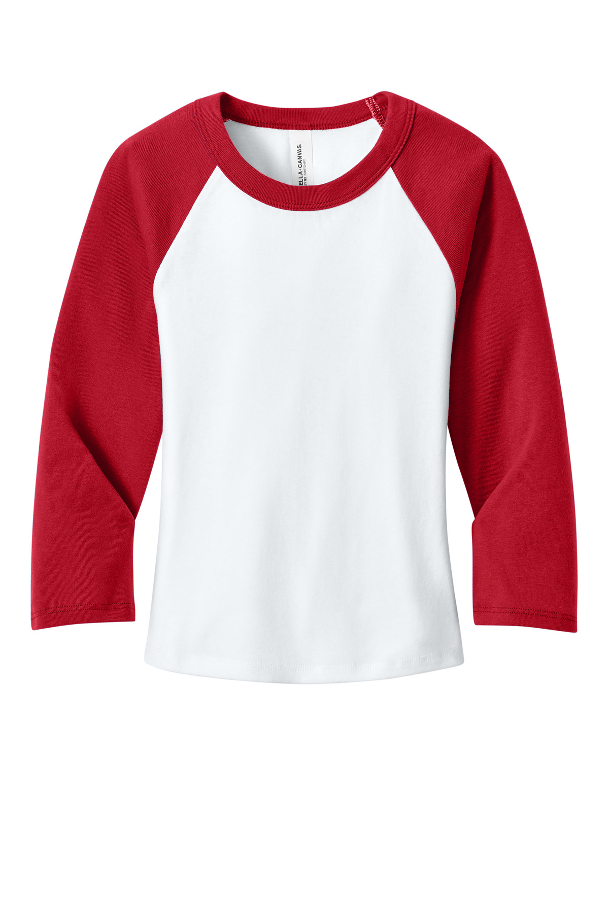 BELLA+CANVAS Women's Micro Rib 3/4 Raglan Baby Tee BC1200 20