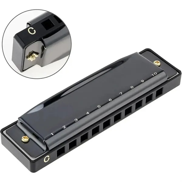 10-Hole 20-Tune Blues Deluxe Harmonica 2