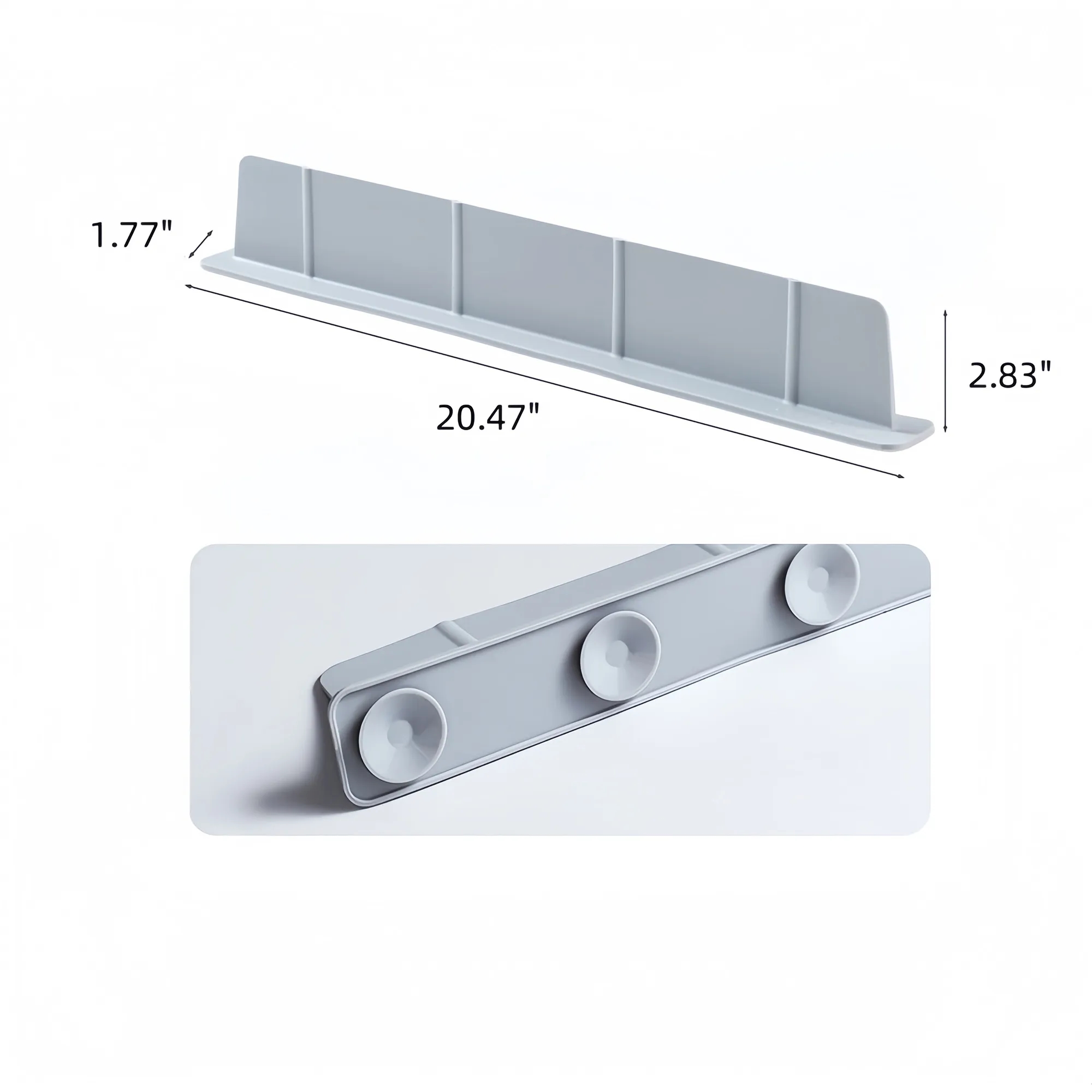 Silicone Sink Splash Guard Suction Mounted Mess Prevention 5