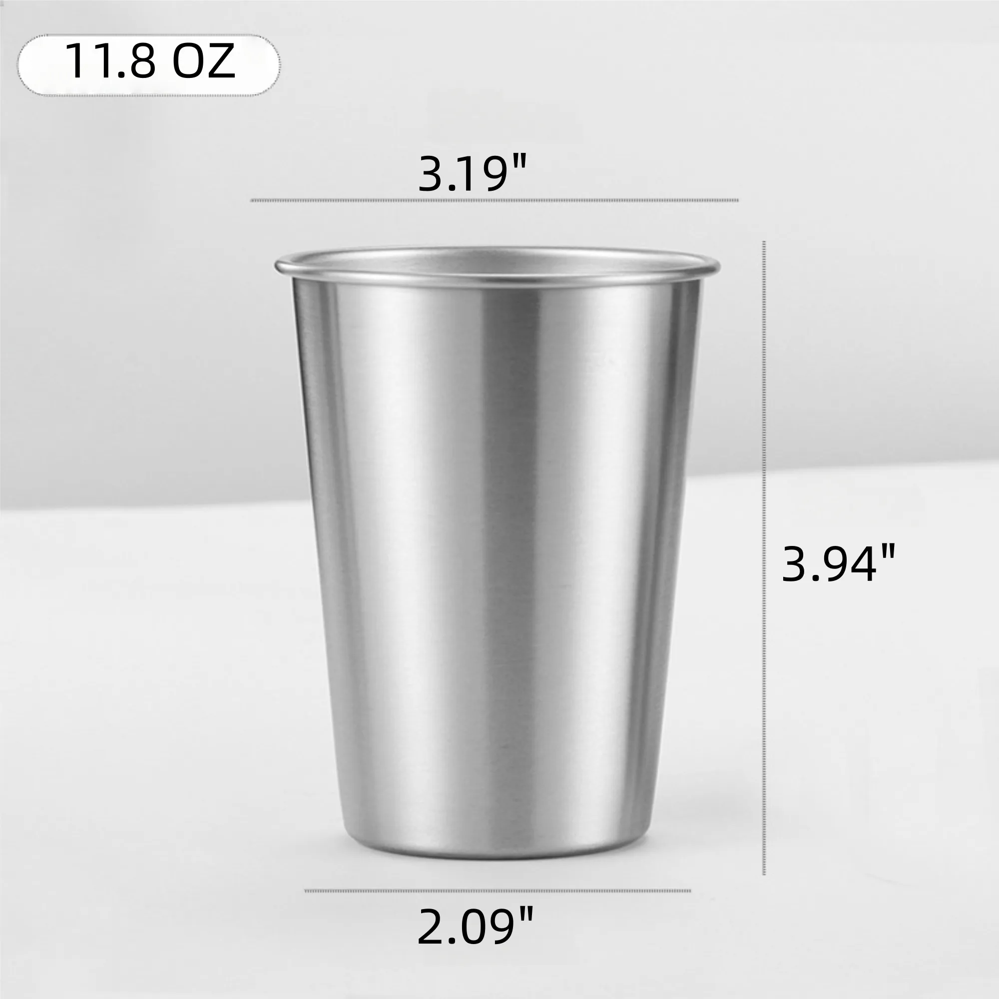 11 OZ Stainless Steel Tumbler Single Wall Cup for Beer Juice 1