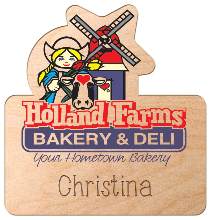 Wood Badge UV Inkjet Logo, Personalized (6-10 Sq. Inches)