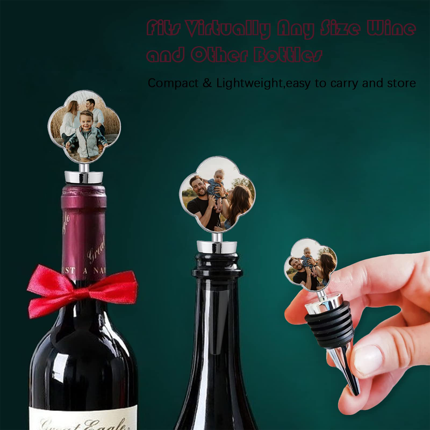 Full Color Metal Savor Wine Bottle Stopper 3