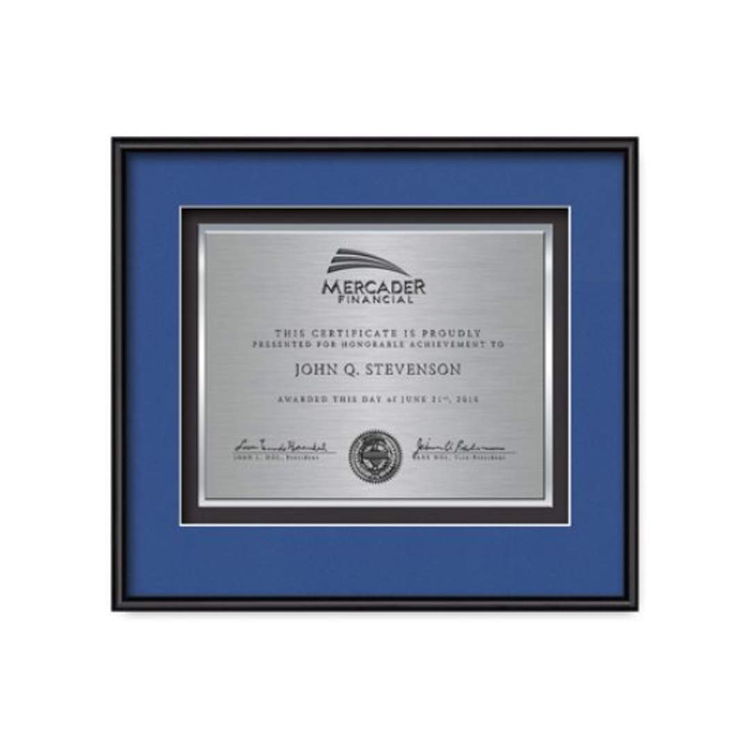 Fenestra Certificate TexEtch - Black 4