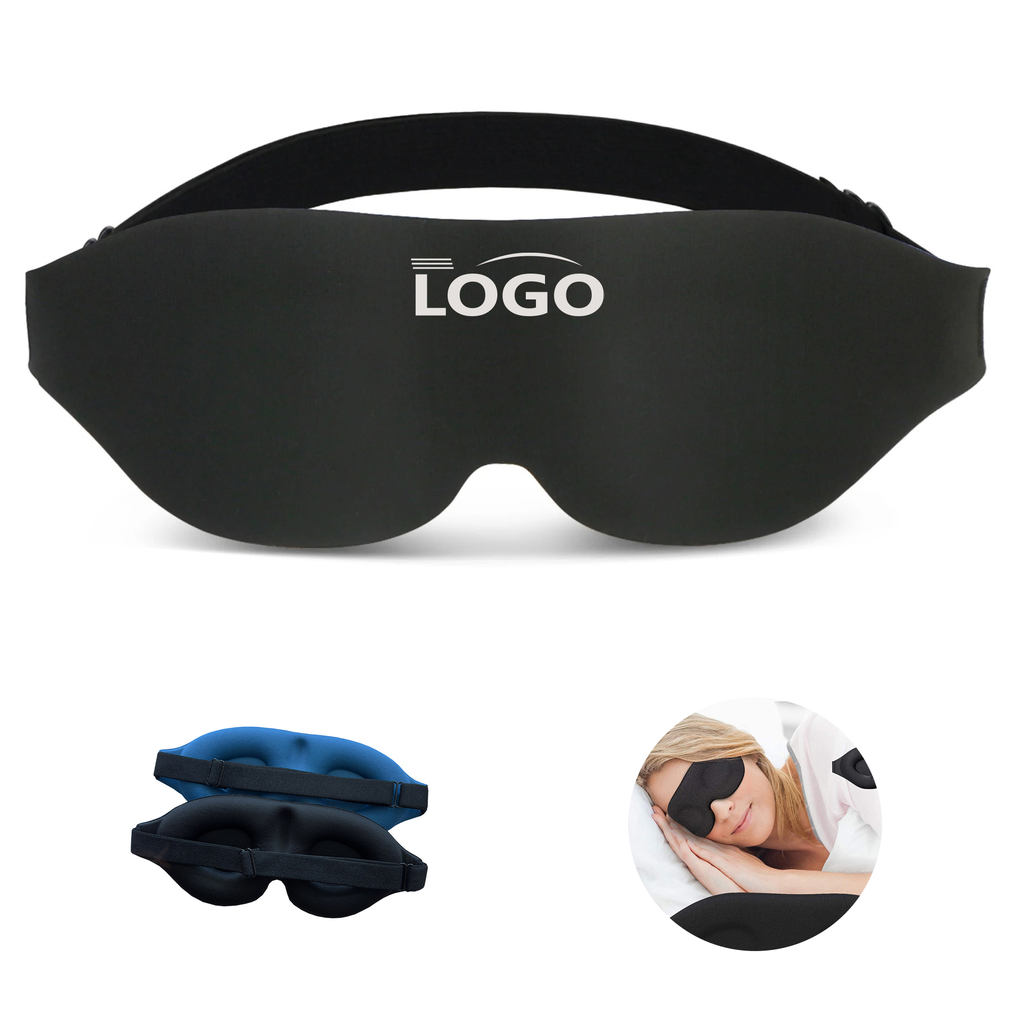 3D Contoured Sleep Mask - Memory Foam 1