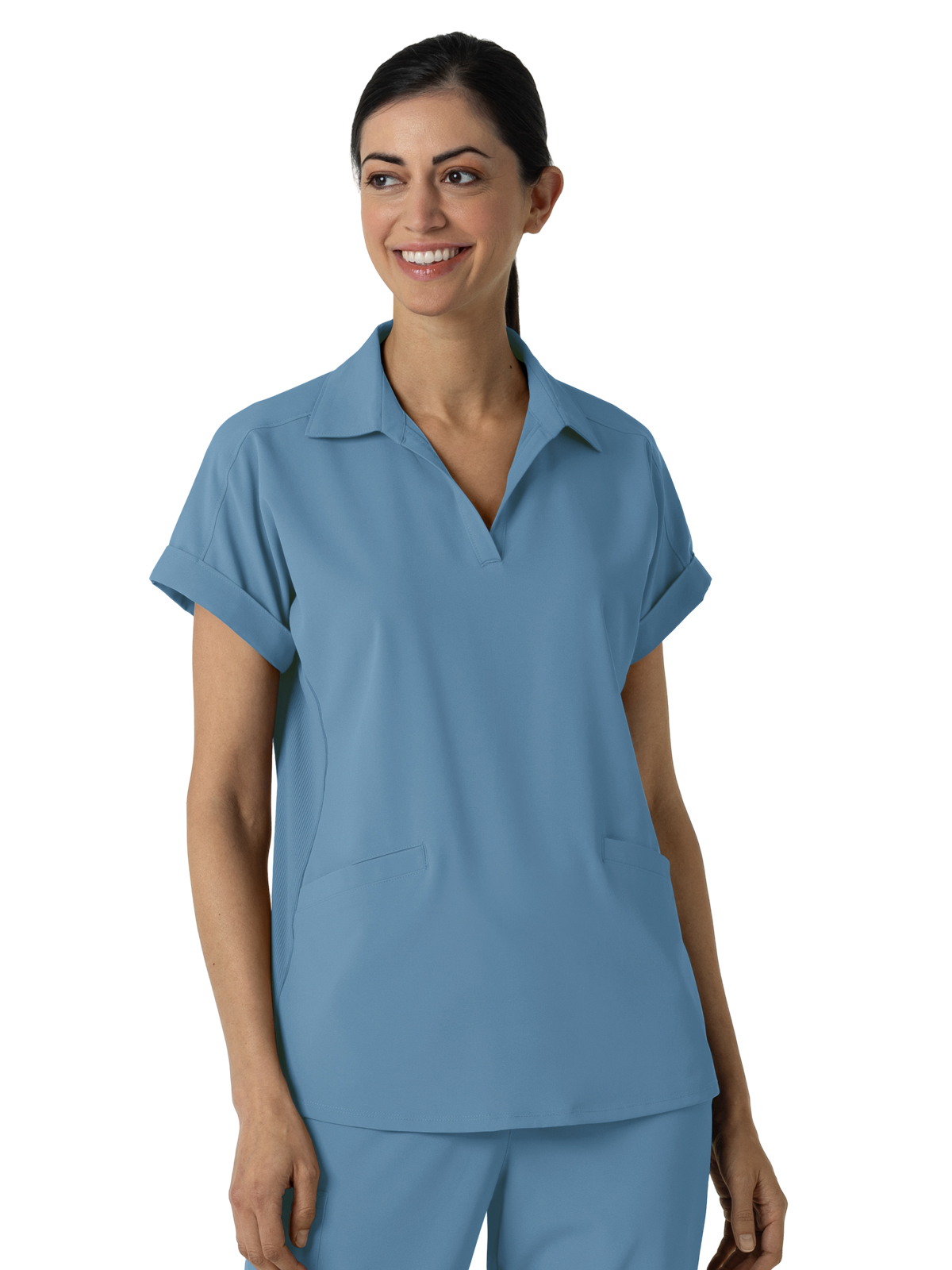 Wink - Renew - Women's Two-Pocket Flex-n-Reach Collared Top 32