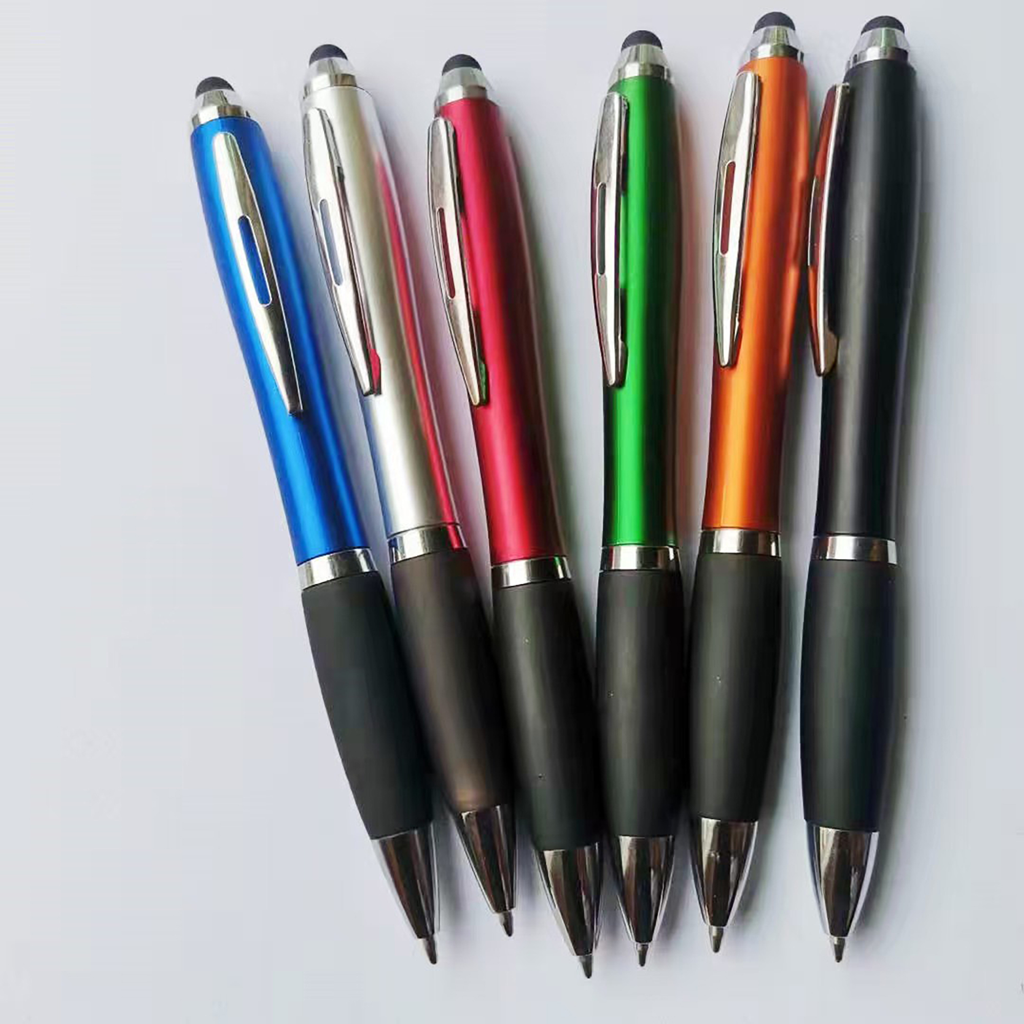 Factory Custom Logo Gift Promotional Business Ball Pens with Soft Rubber 8