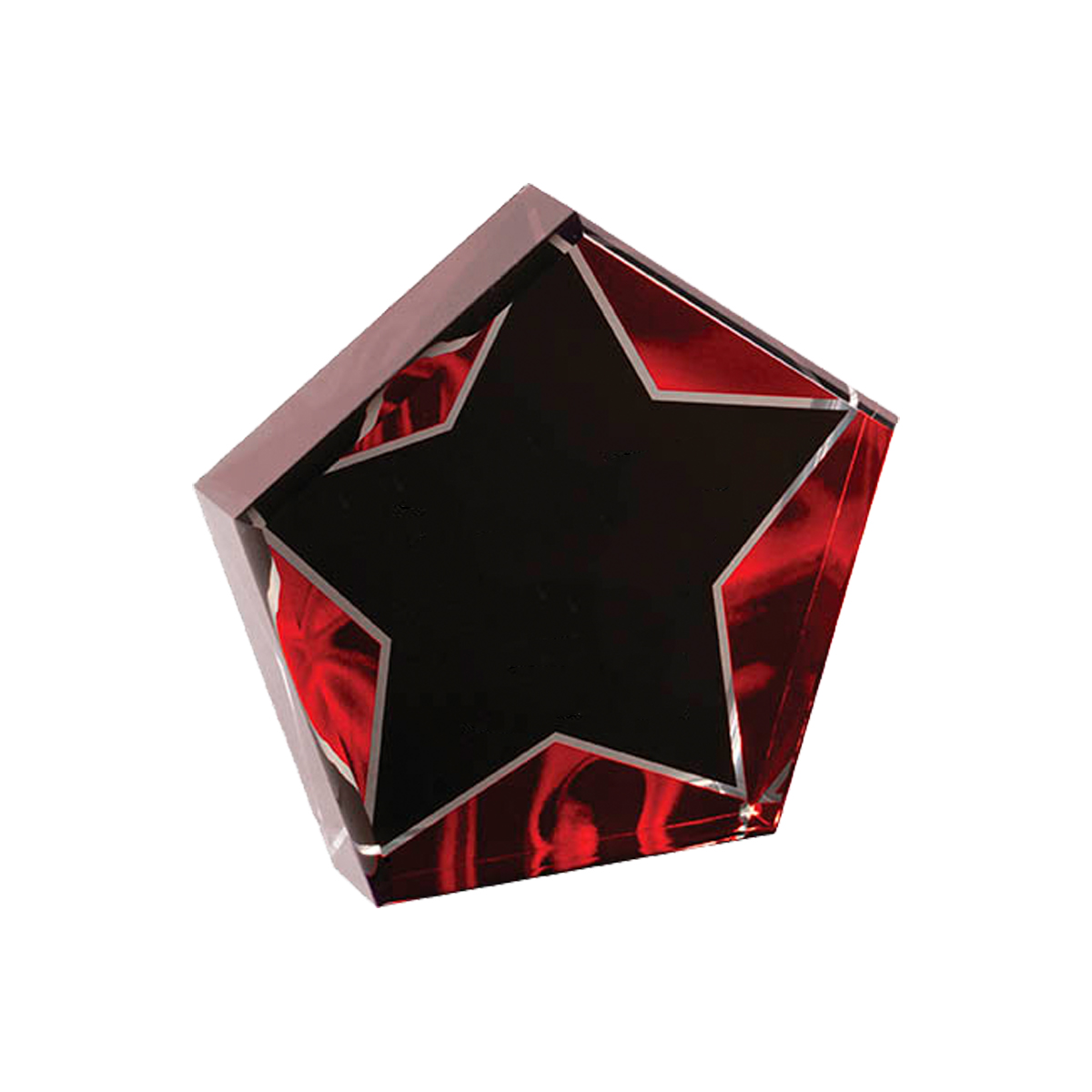 6" Star Red Velvet Acrylic 3