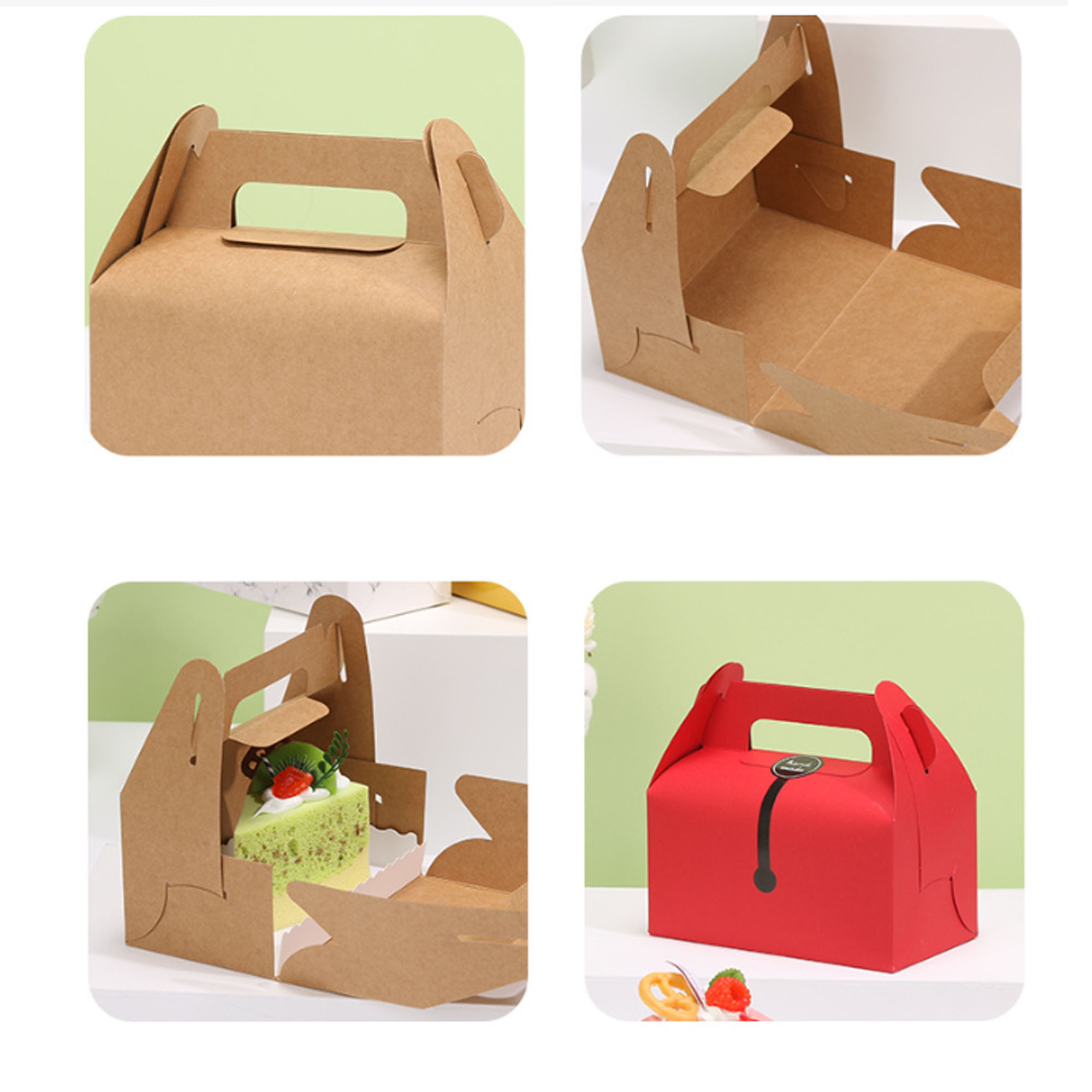 Premium Kraft Paper Cake Box for Bakery Packaging 4