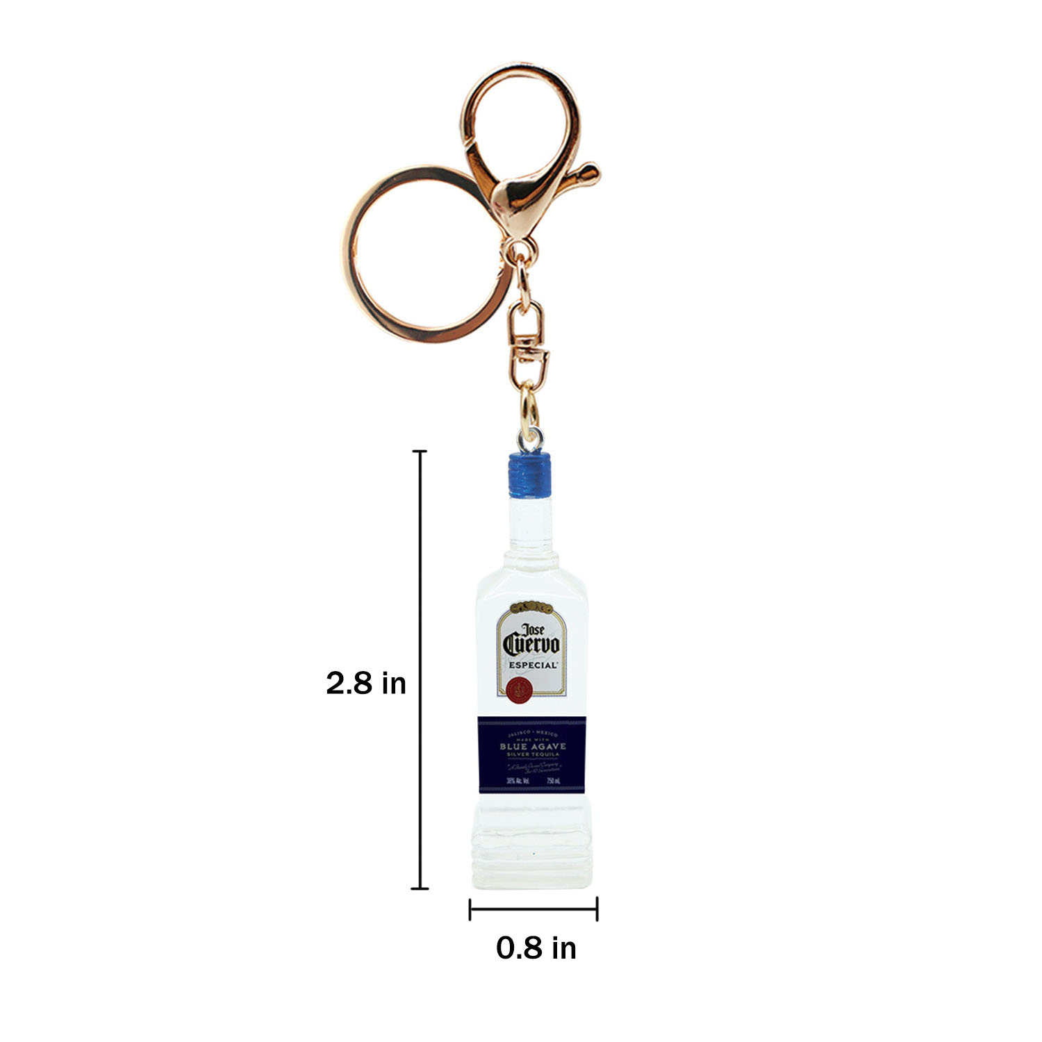 Mini Resin Whiskey Bottle Shaped Key Chain 1