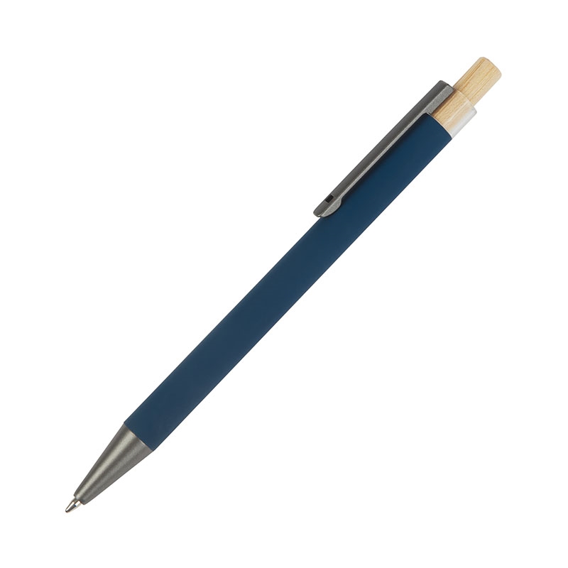 Arundi Recycled Aluminum Pen With Bamboo Plunger 24