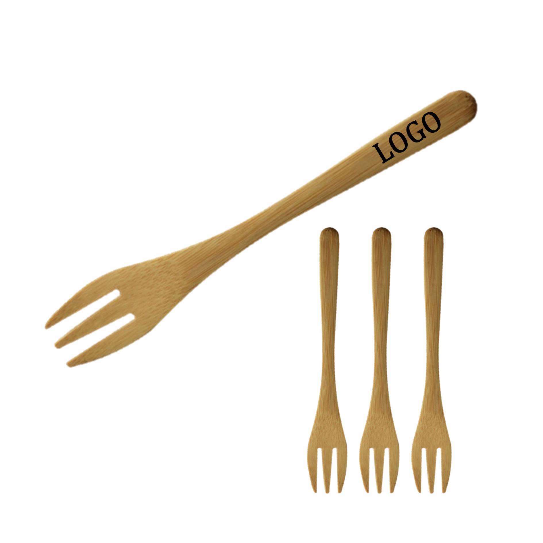 Small Bamboo Fruit Fork 3