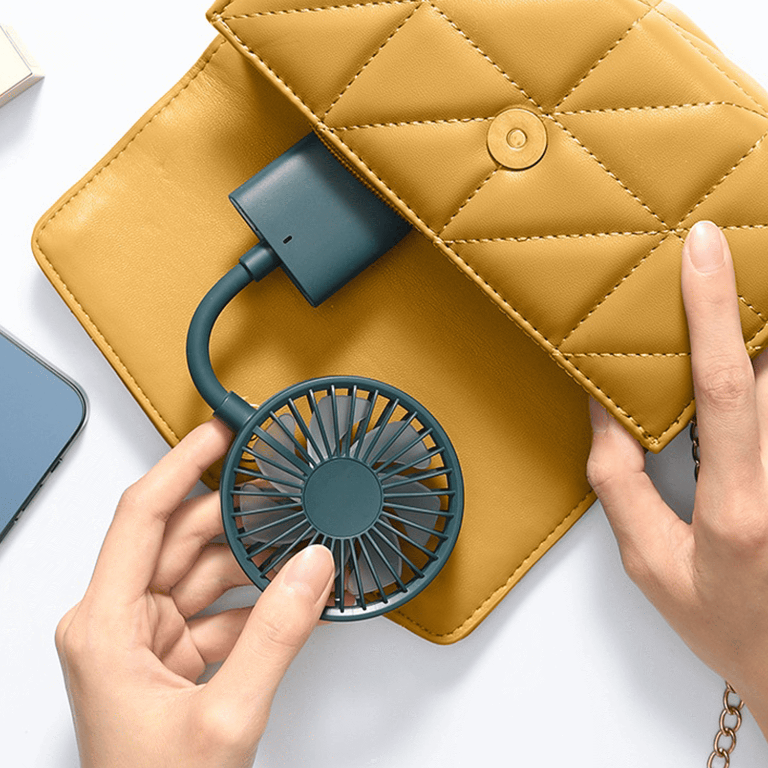Portable Handheld Foldable Clip Fan 4