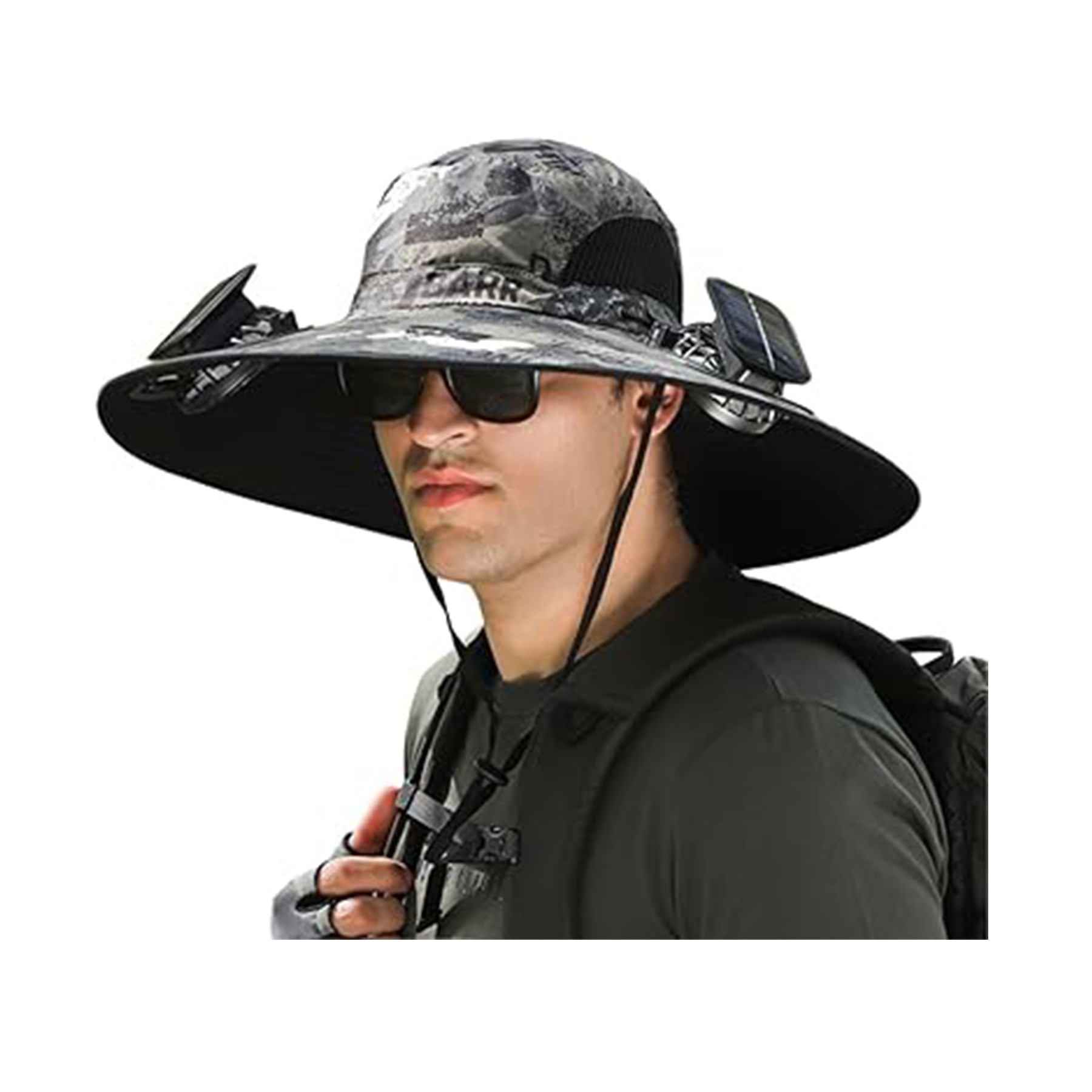 Sun Hat with 2 Solar Fans 4