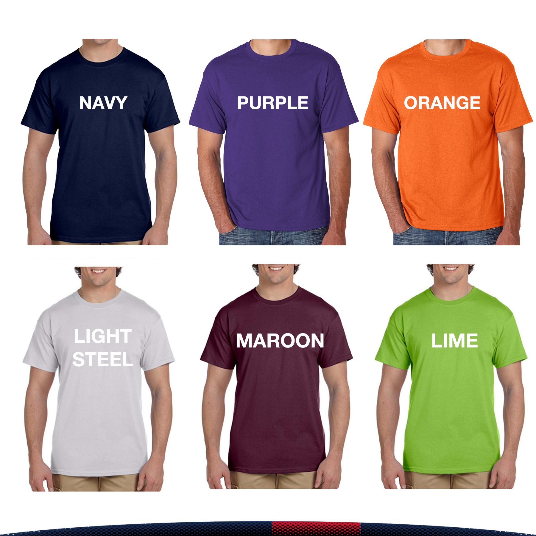 Hanes® Cotton/Polyester Preshrunk T-Shirts 3