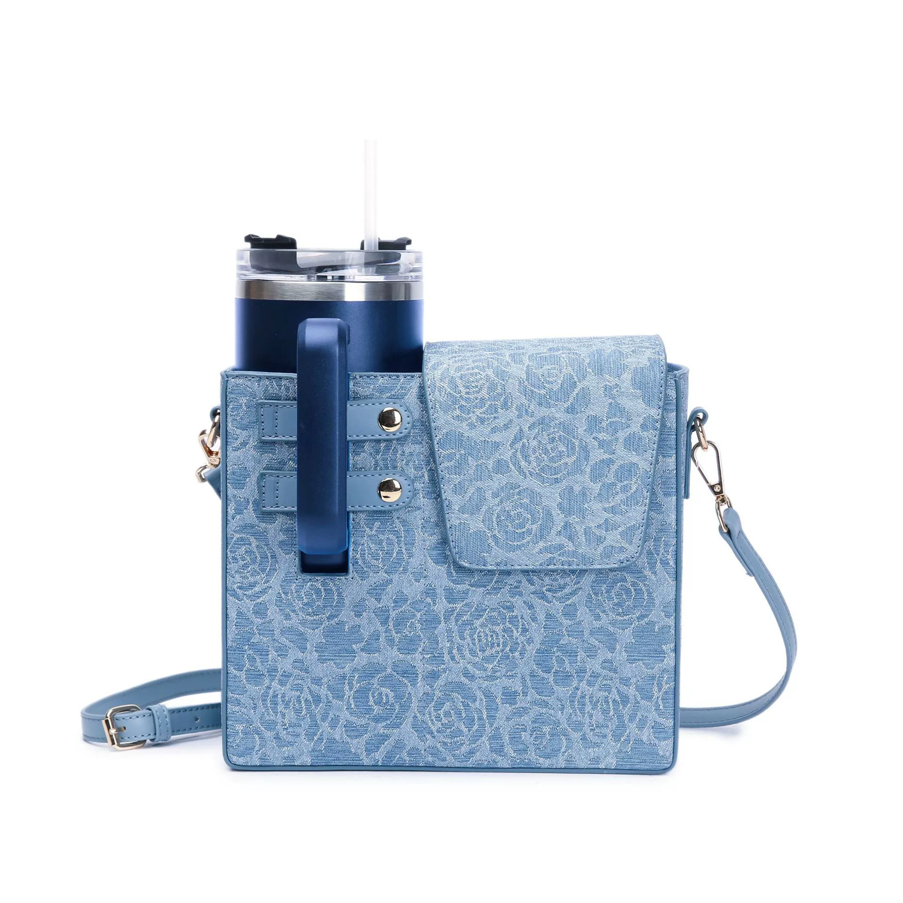 Crossbody Case with Sports Water Bottle Holder 4