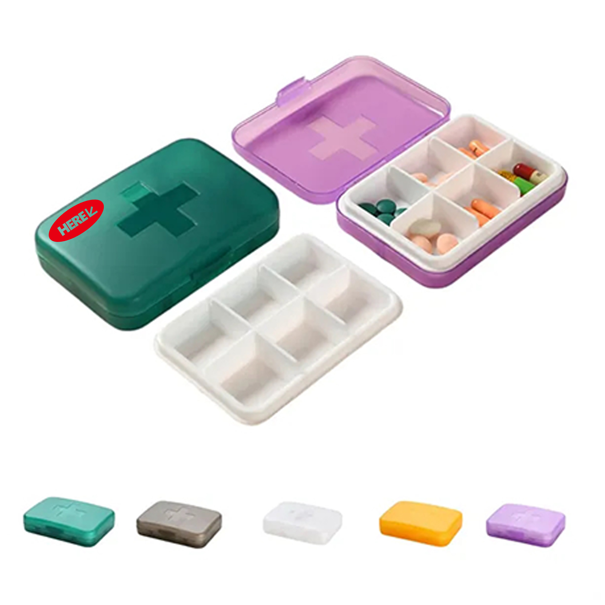 Portable Daily Vitamin Medicine Pill Box 3