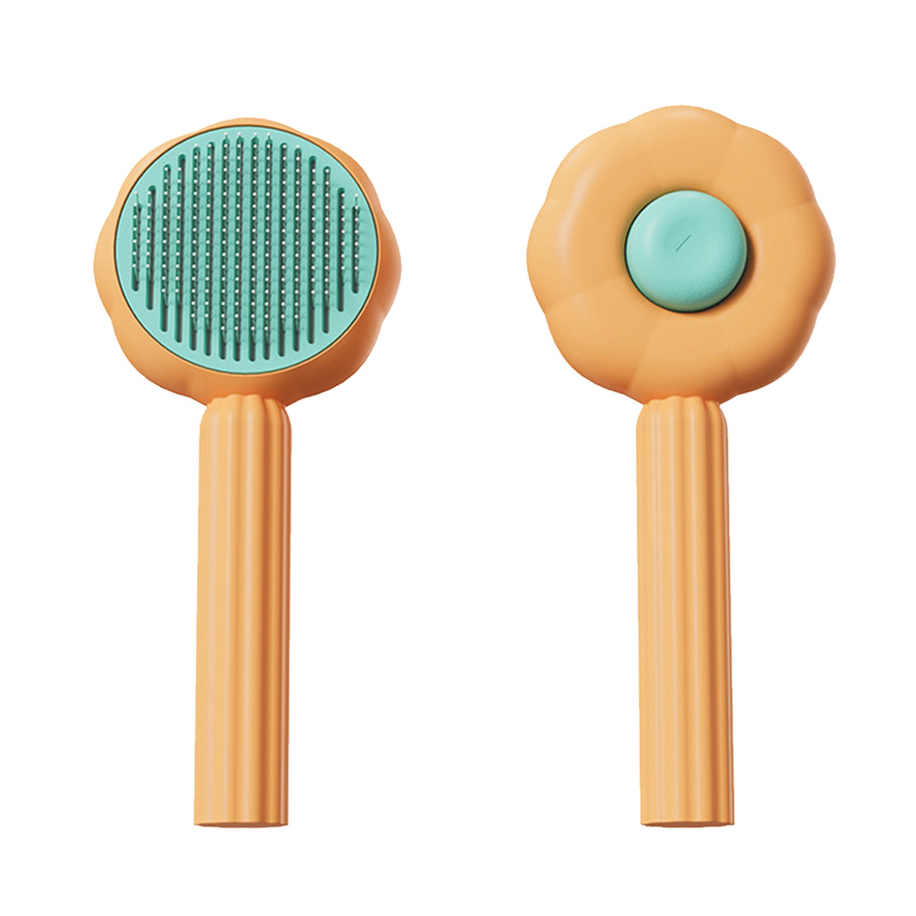 Flower Shaped Pet Grooming Deshedding Brush 2