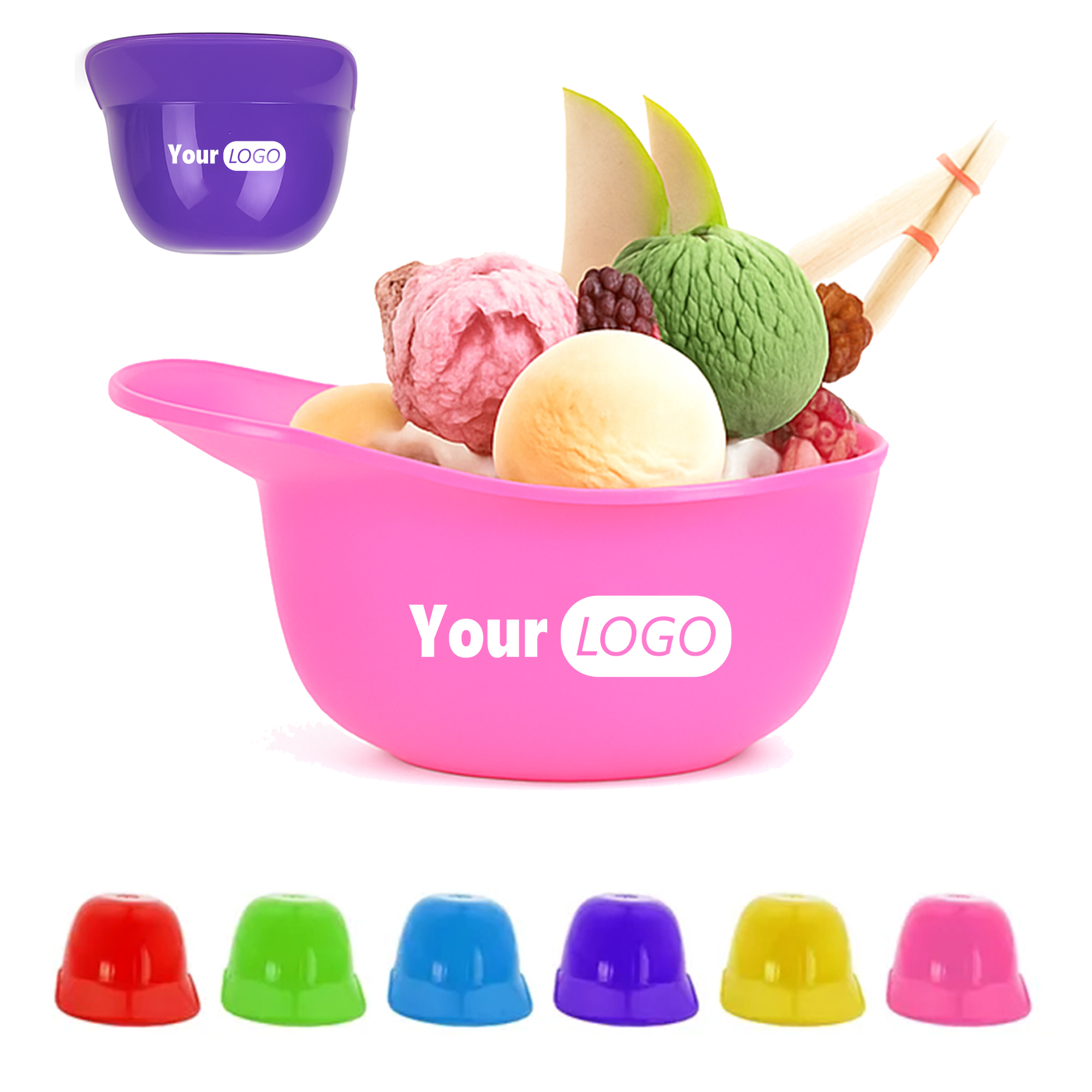 Playful Ice Cream Baseball Cap Bowl 2