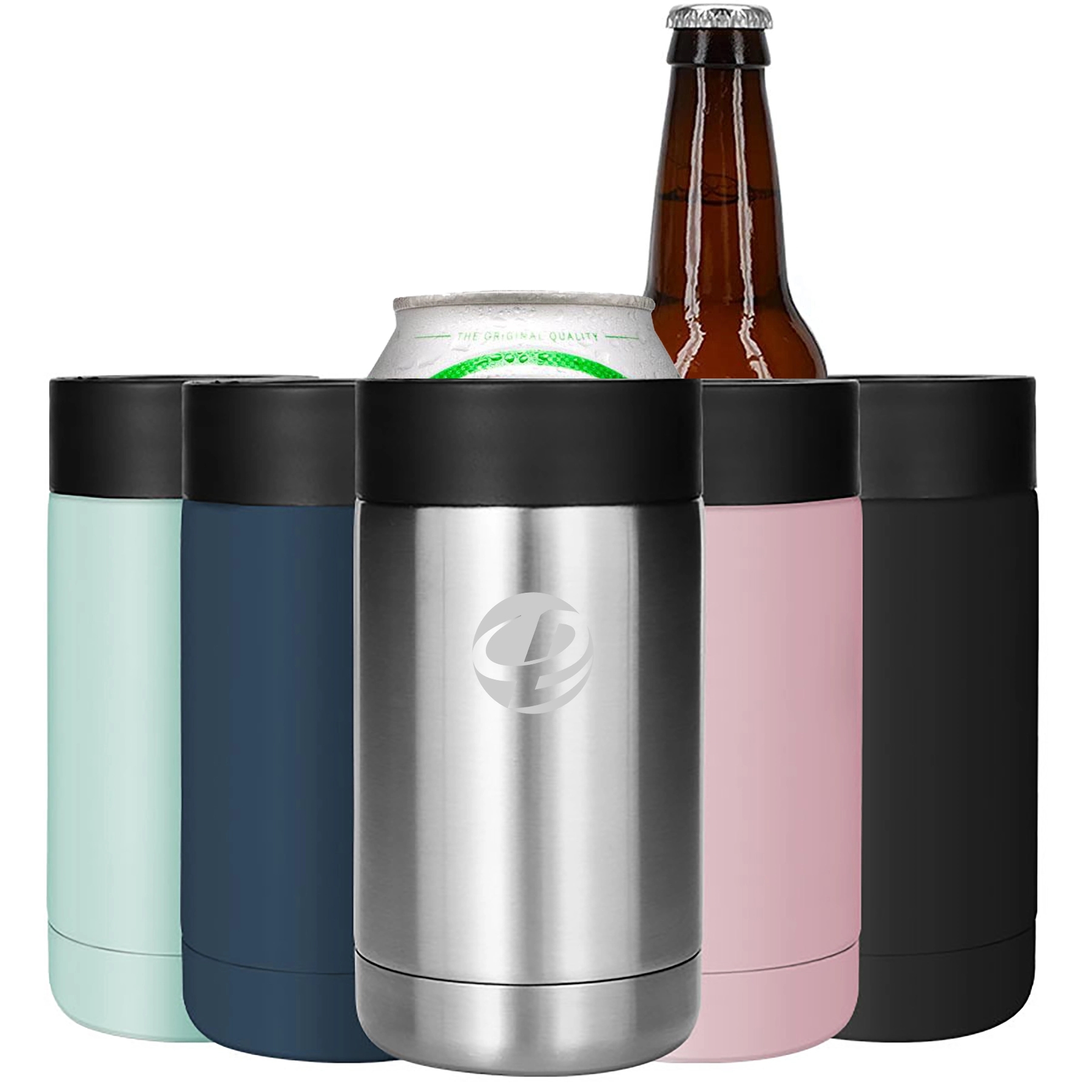 Stainless Steel 12oz Vacuum Insulated Slim Can Bottle Cooler 5