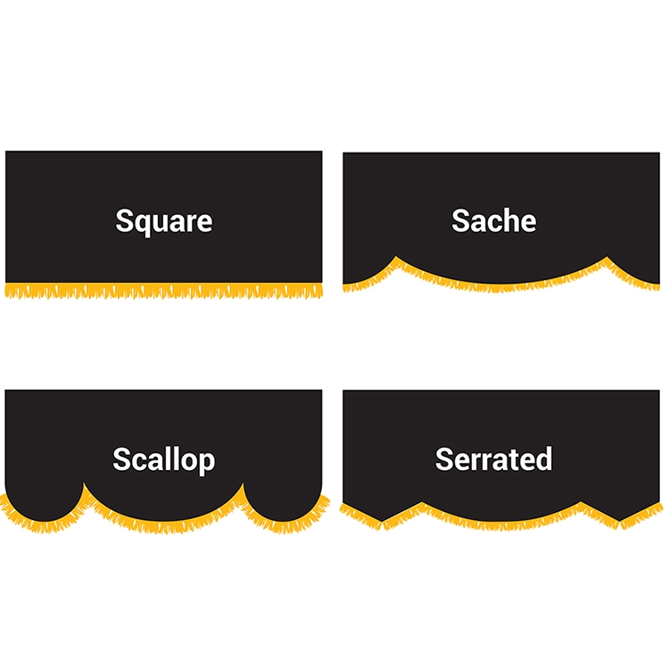2.5' x 6' Parade Lead Banner with Fringe 6