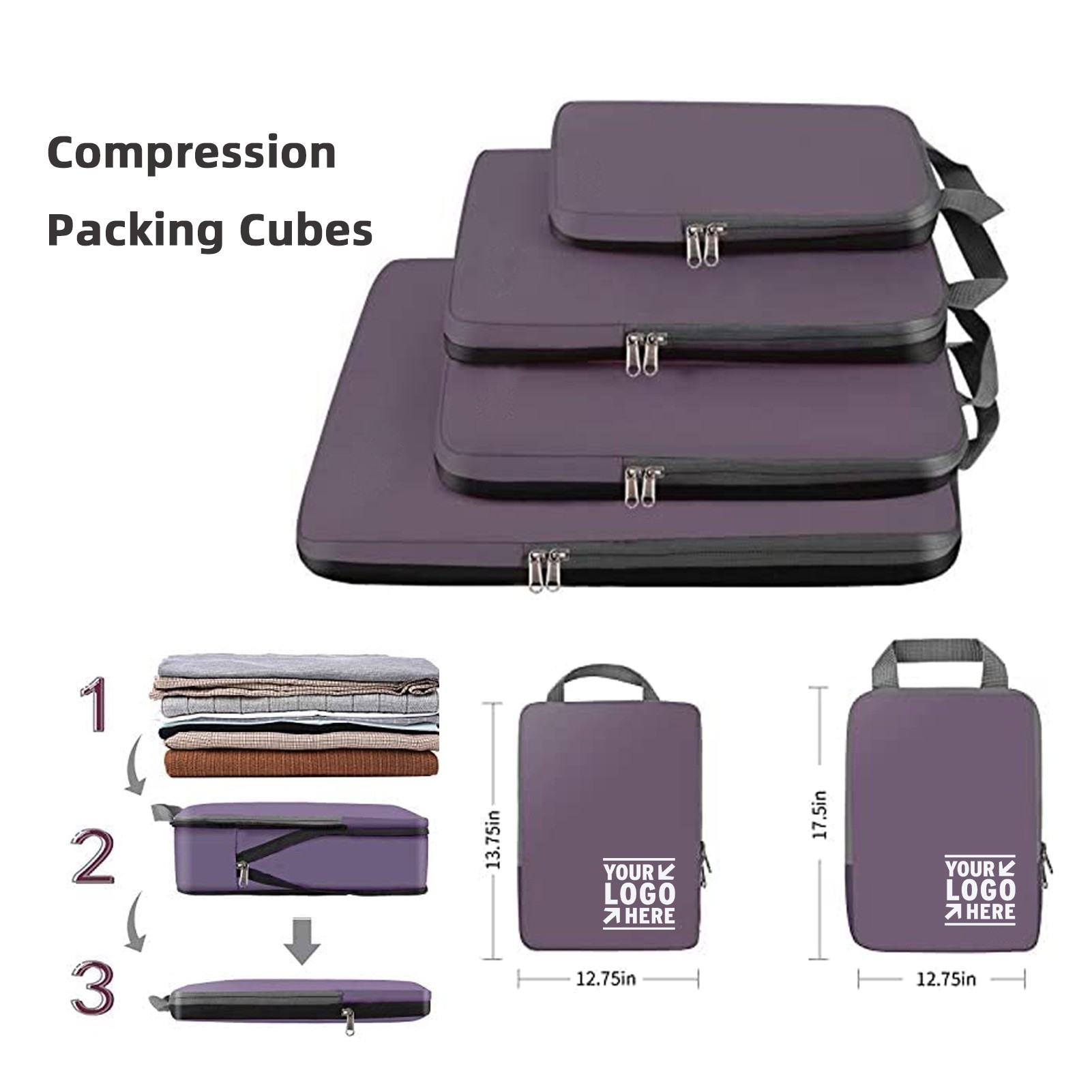 4 Set Compression Packing Cubes 2