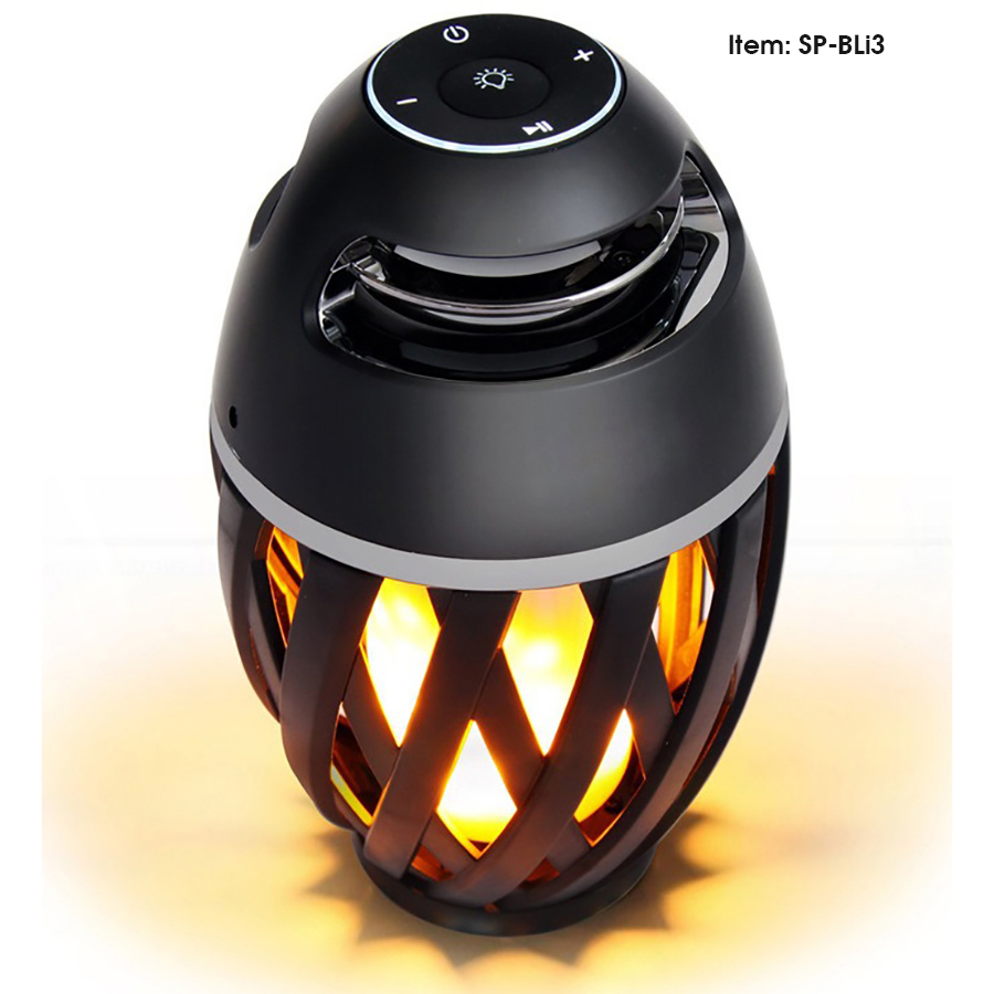 SonicWave LED Flame Torch Bluetooth Speaker Outdoor Waterproof IP65 8