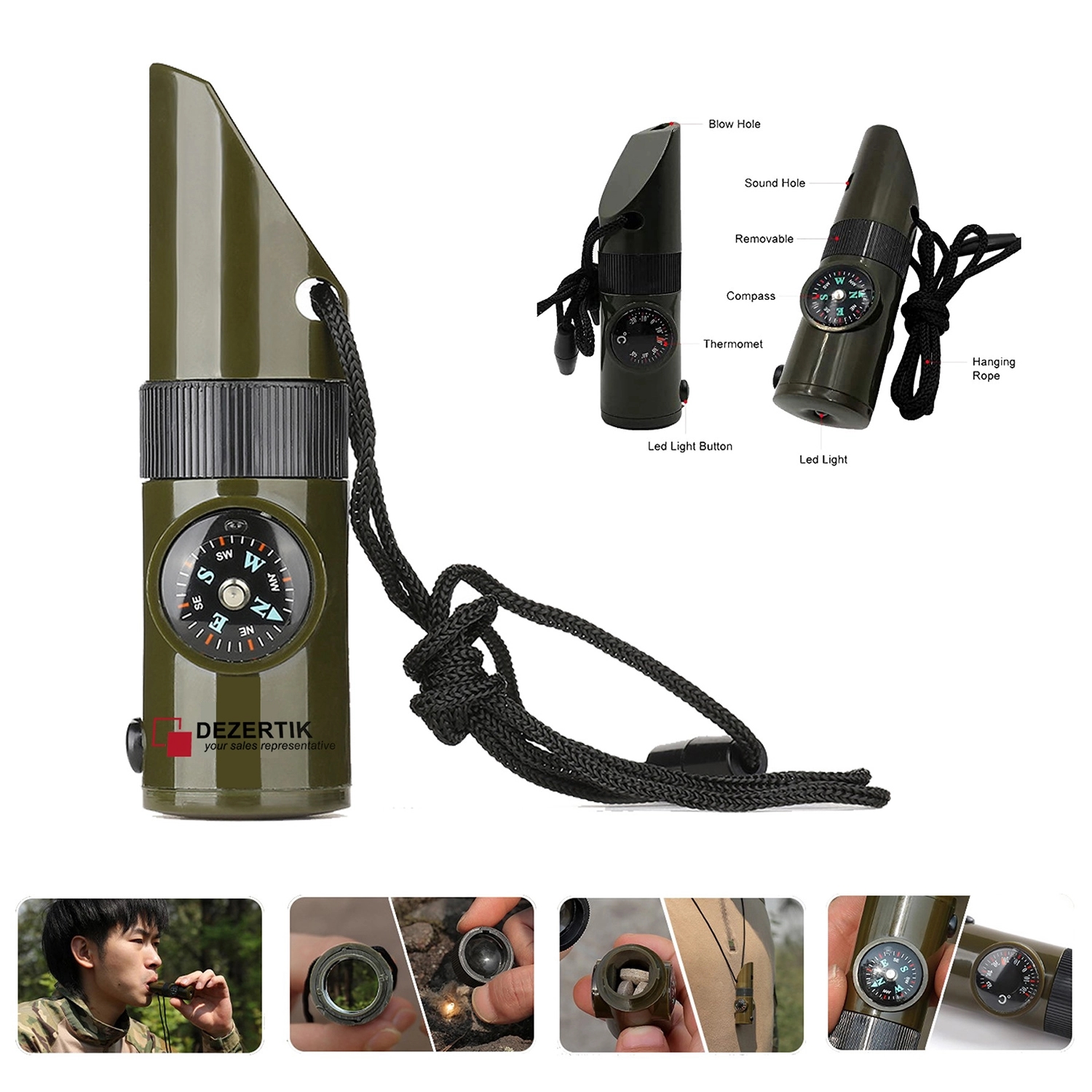 7-In-1 Emergency Survival Whistle 2