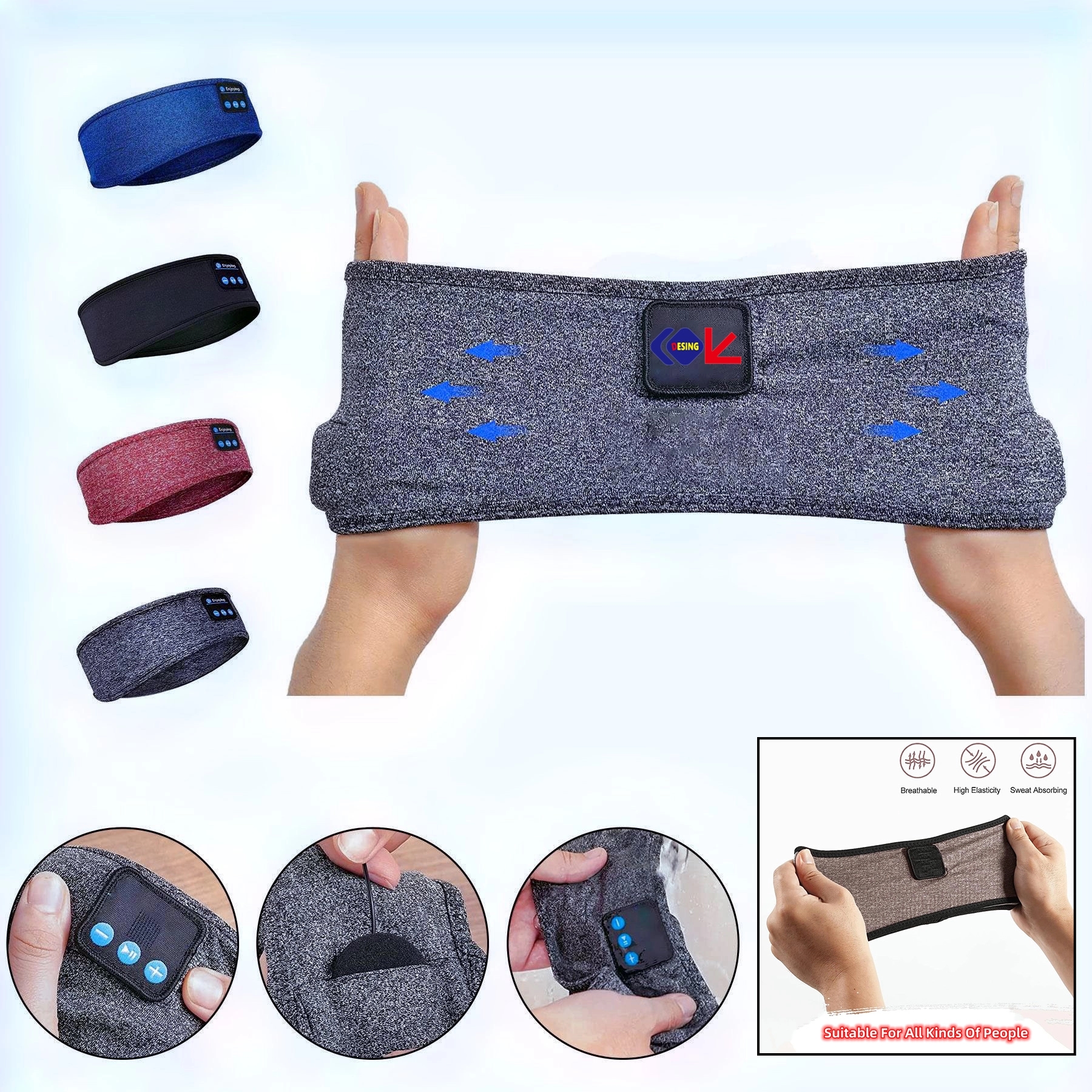 Sleep Sports Music Headband Headphone 12