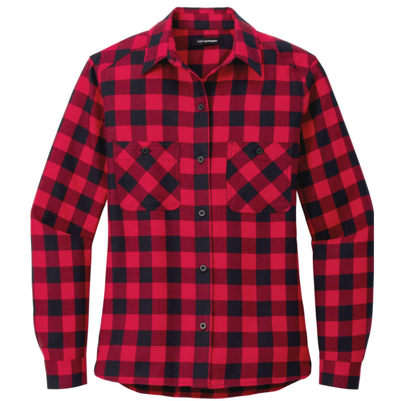 Port Authority Ladies Plaid Flannel Shirt 8