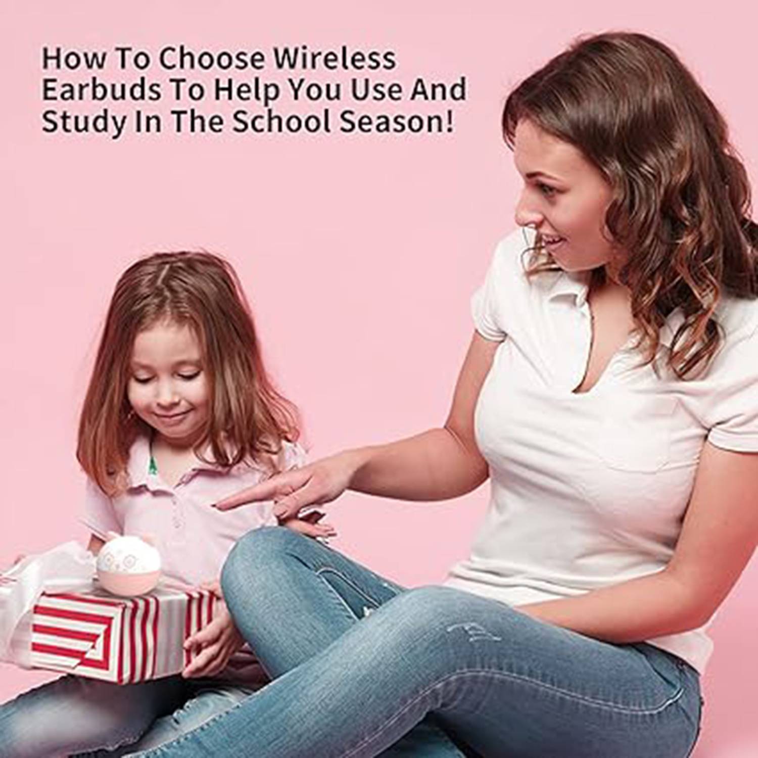 Bluetooth Kids Earbuds Pink Wireless for Girls 6