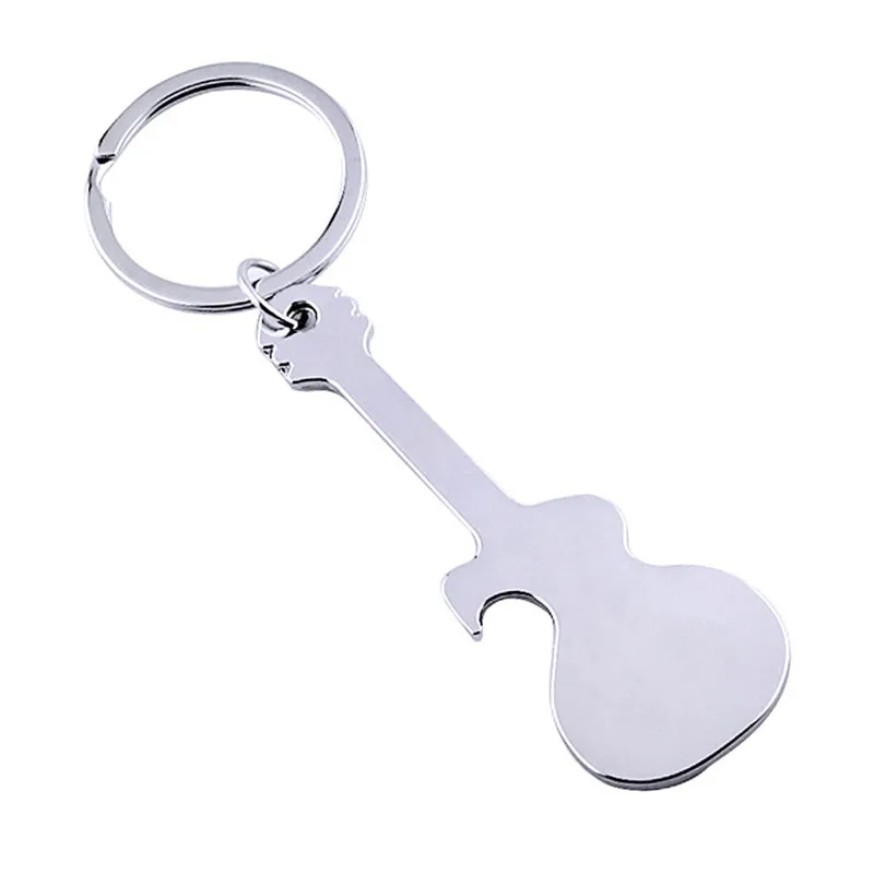 Guitar Shaped Bottle Opener with Keychain 5