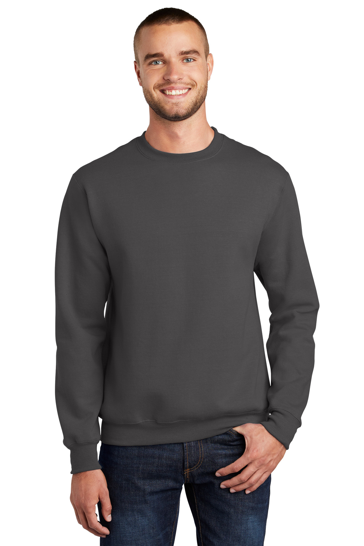 Port & Company® Essential Fleece Crewneck Sweatshirt, custom hoodie or sweatshirt with logo imprint 84