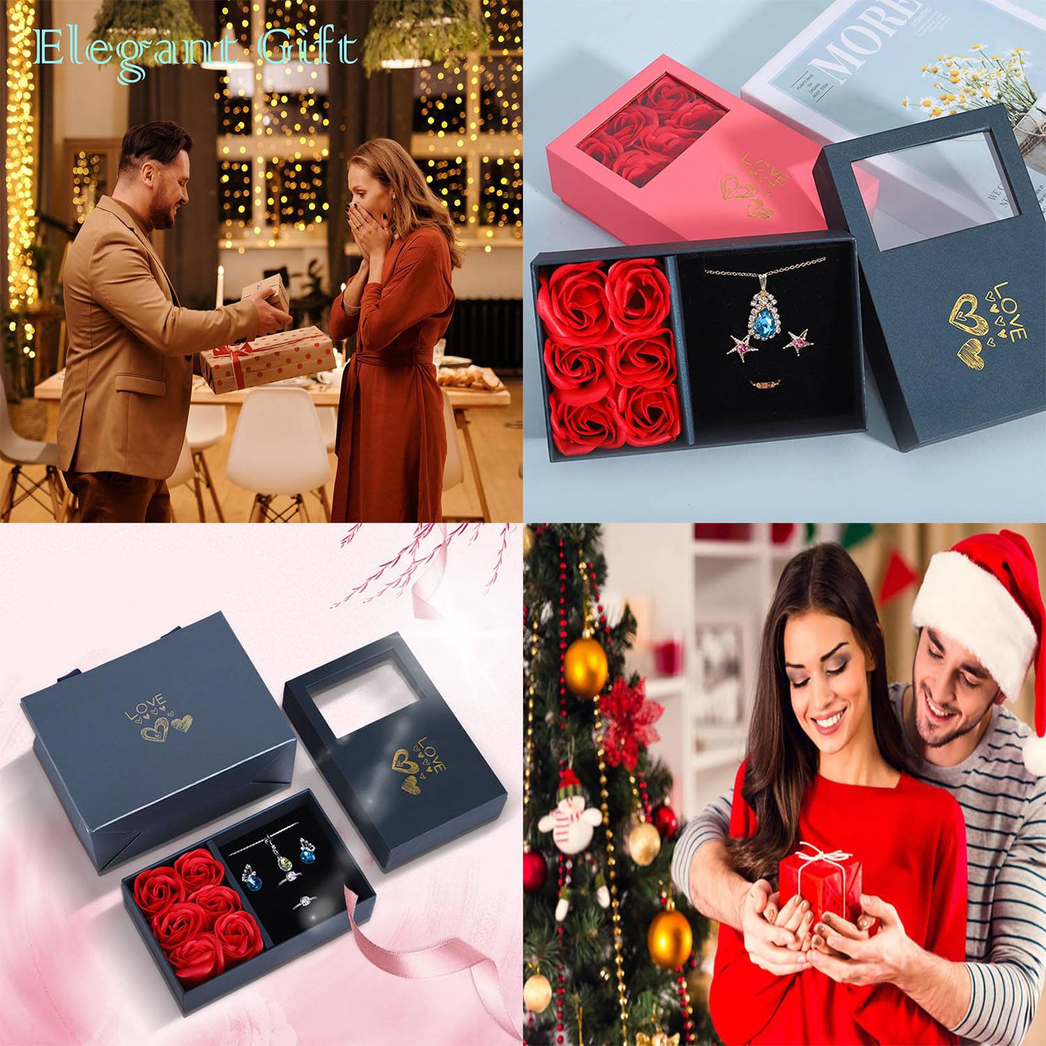 Romantic Rose Jewelry Gift Box for Valentine's Day 4