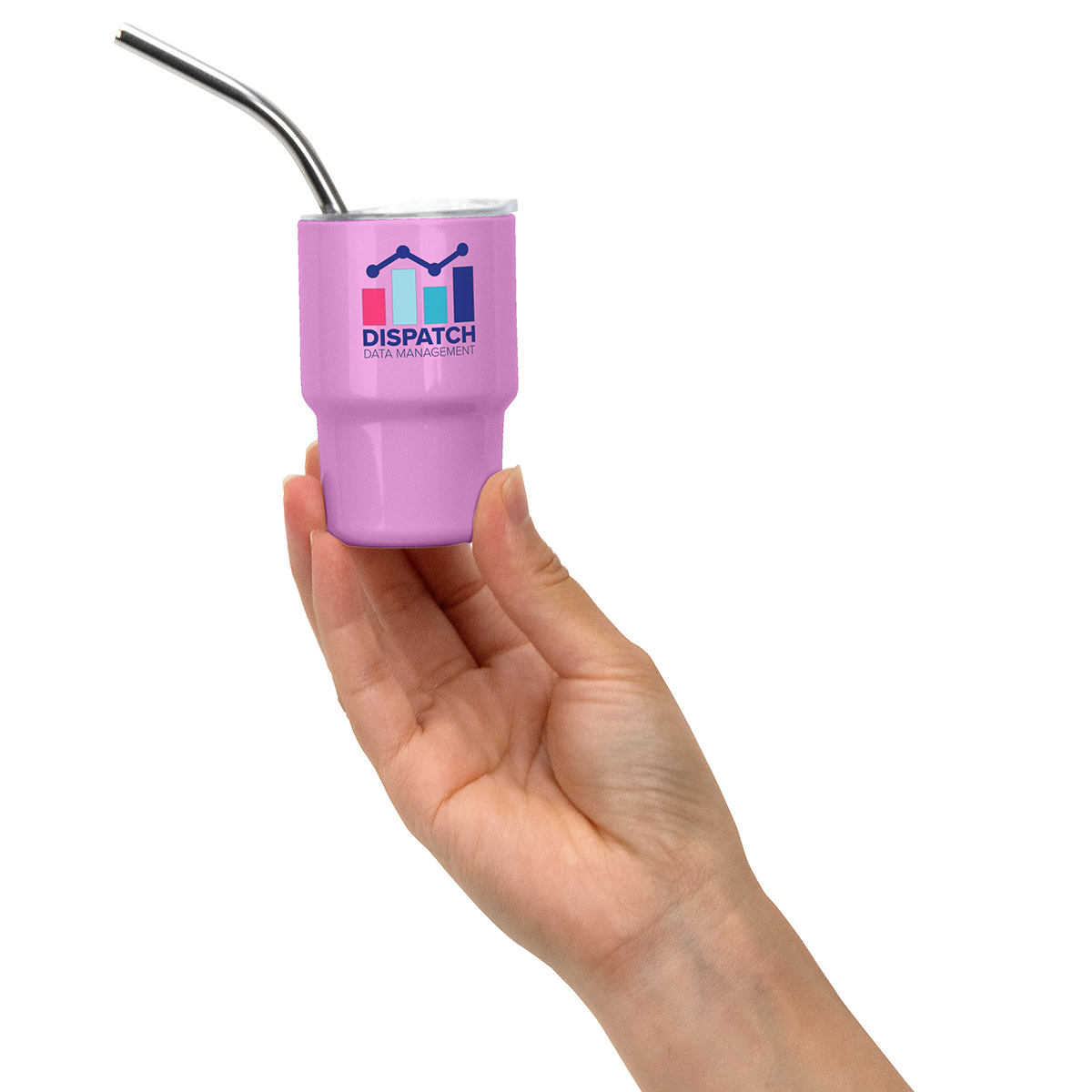 Mini Belmont 3 oz Double-Wall Stainless Steel Tumbler with Straw 50