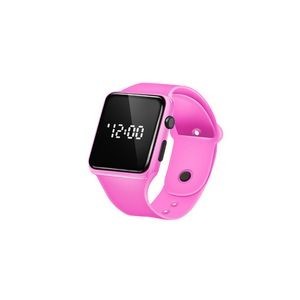 Sports Watch With Red Digital Square Dial Adjustable Band Detachable Design 16