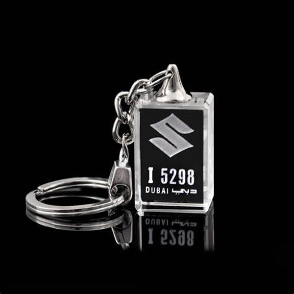 Photo Crystal Keyring - 2D 2