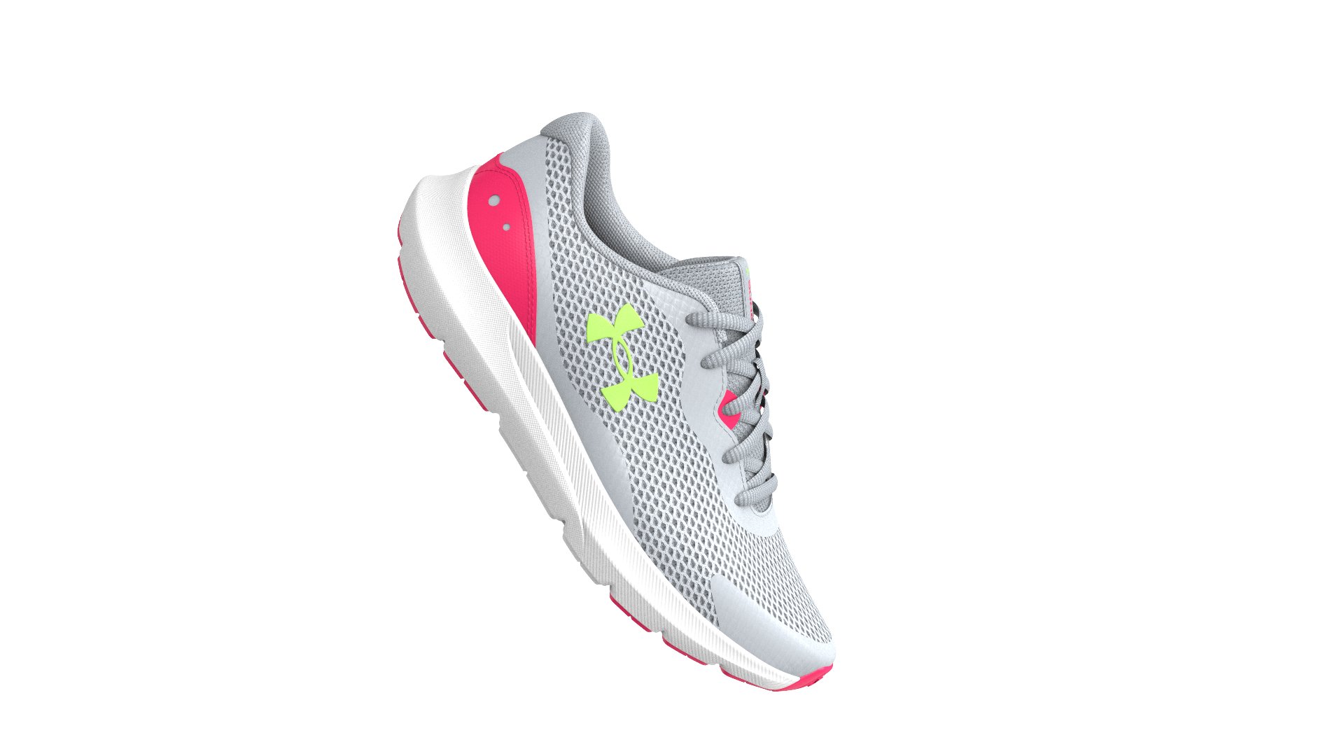 UA Surge 3 Girls' Running Shoes 12