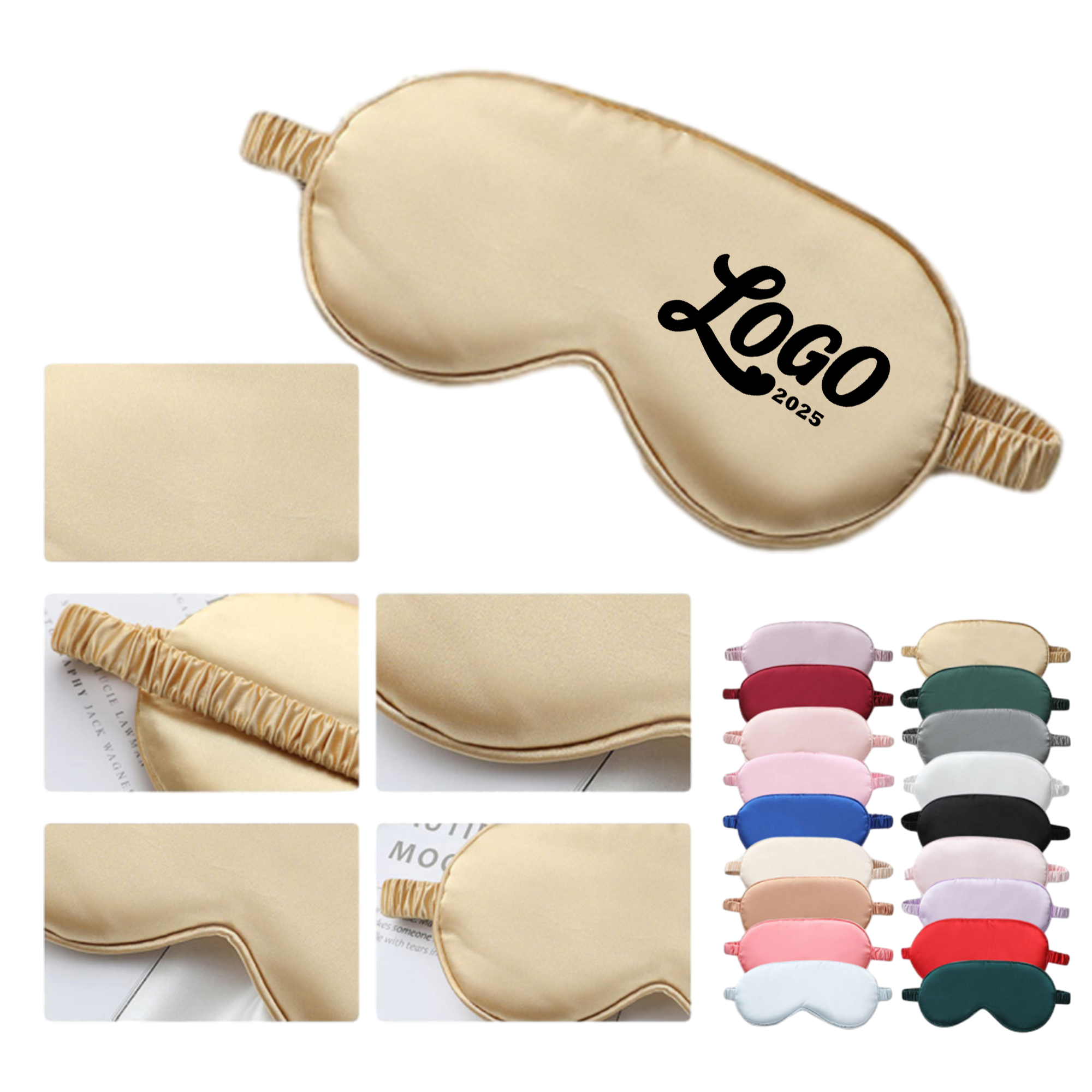 Soft Breathable Imitation Silk Eye Mask 2