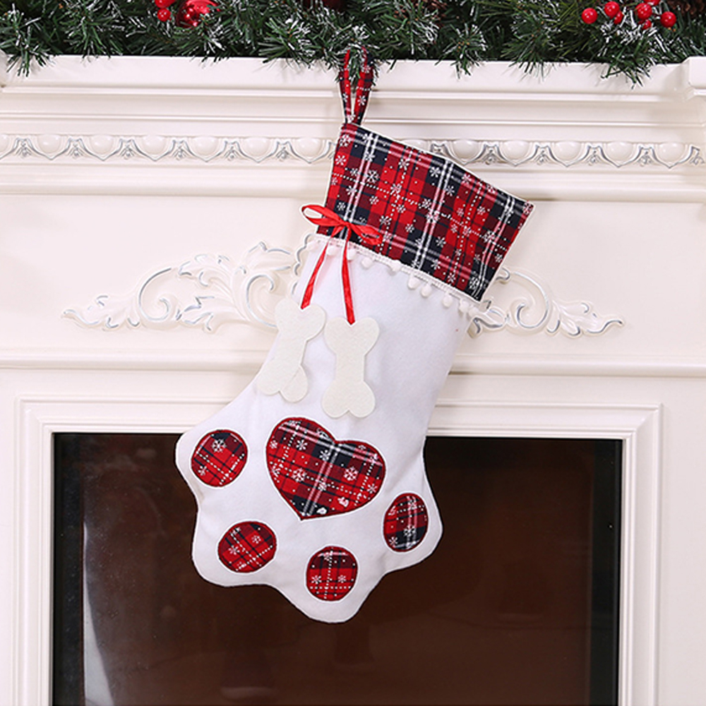 Christmas Sock Dog's Paw Gift Bag 4