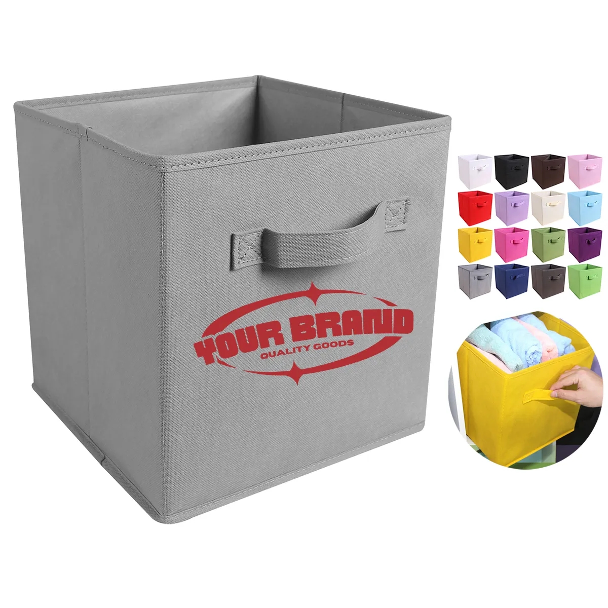 21L Foldable Fabric Storage Box Cube Drawer Folding Wardrobe 9